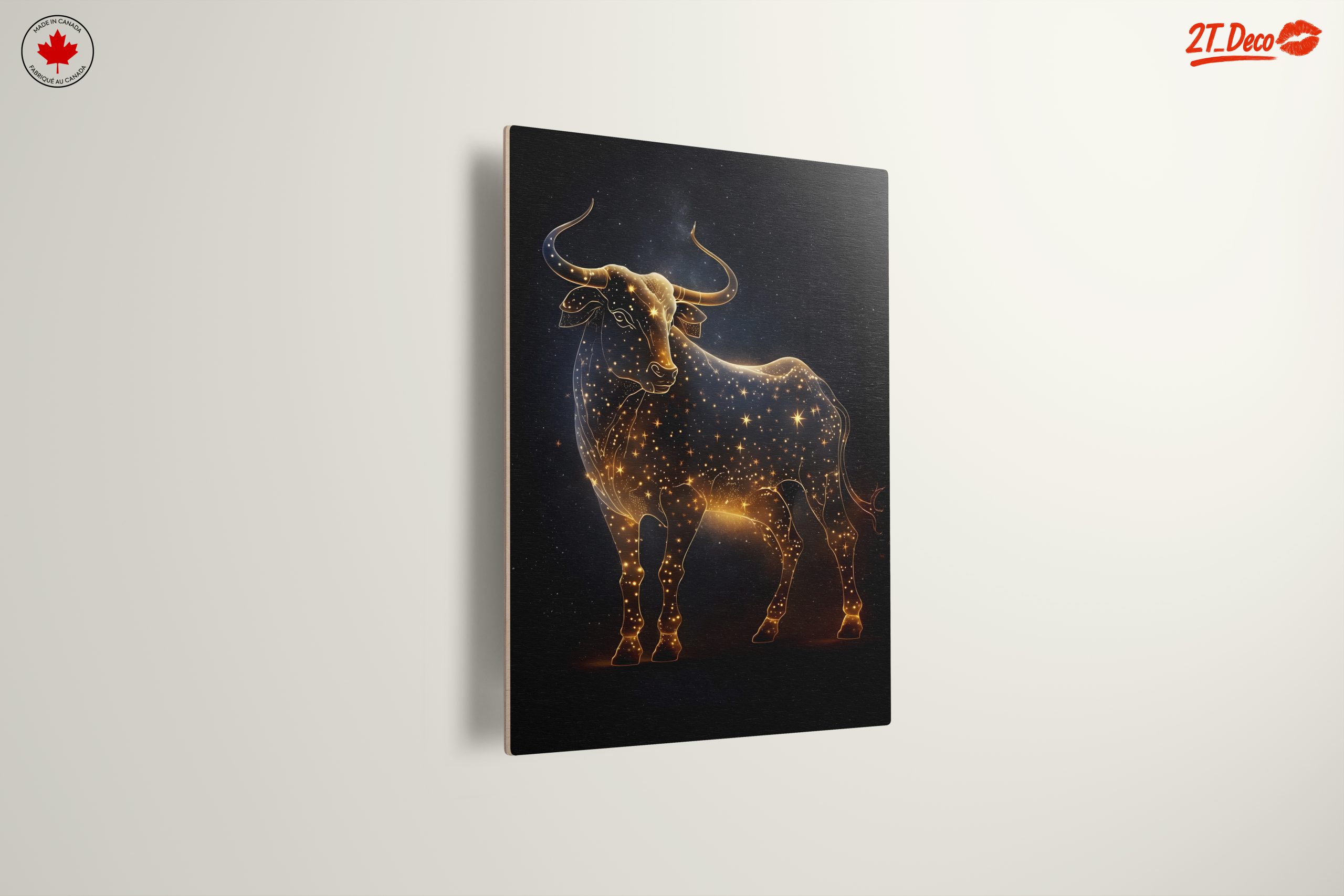 Taurus Zodiac Art with Stardust Design - Image 13