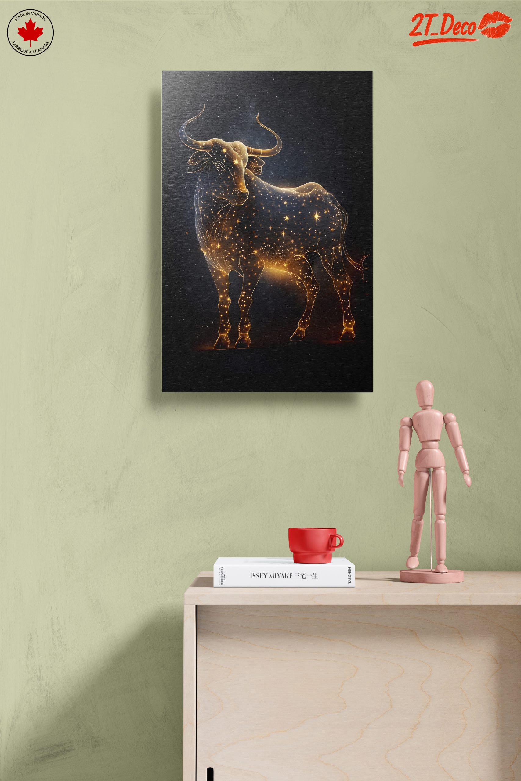 Taurus Zodiac Art with Stardust Design - Image 14