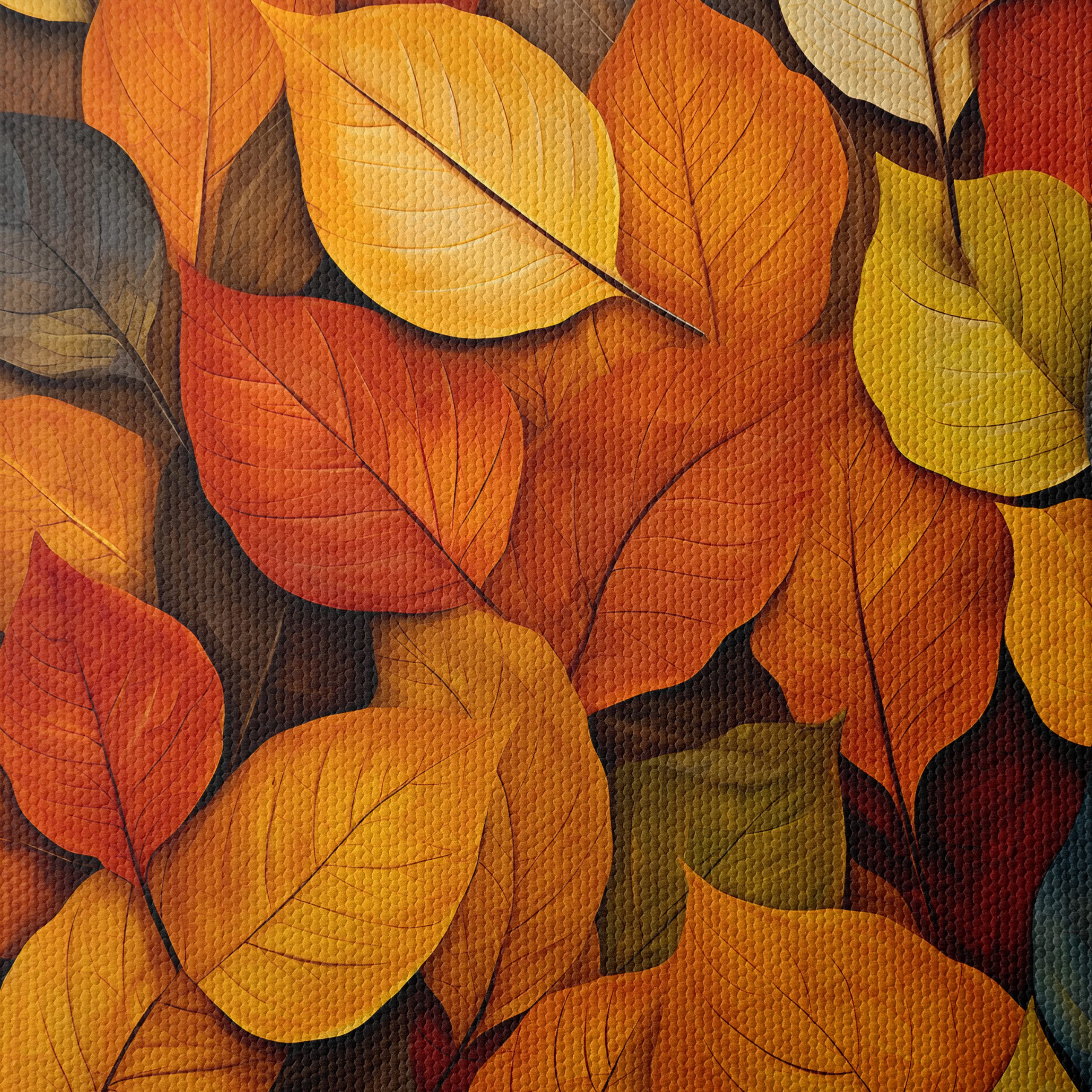 Vibrant Botanical Abstract Leaf Art - Image 4
