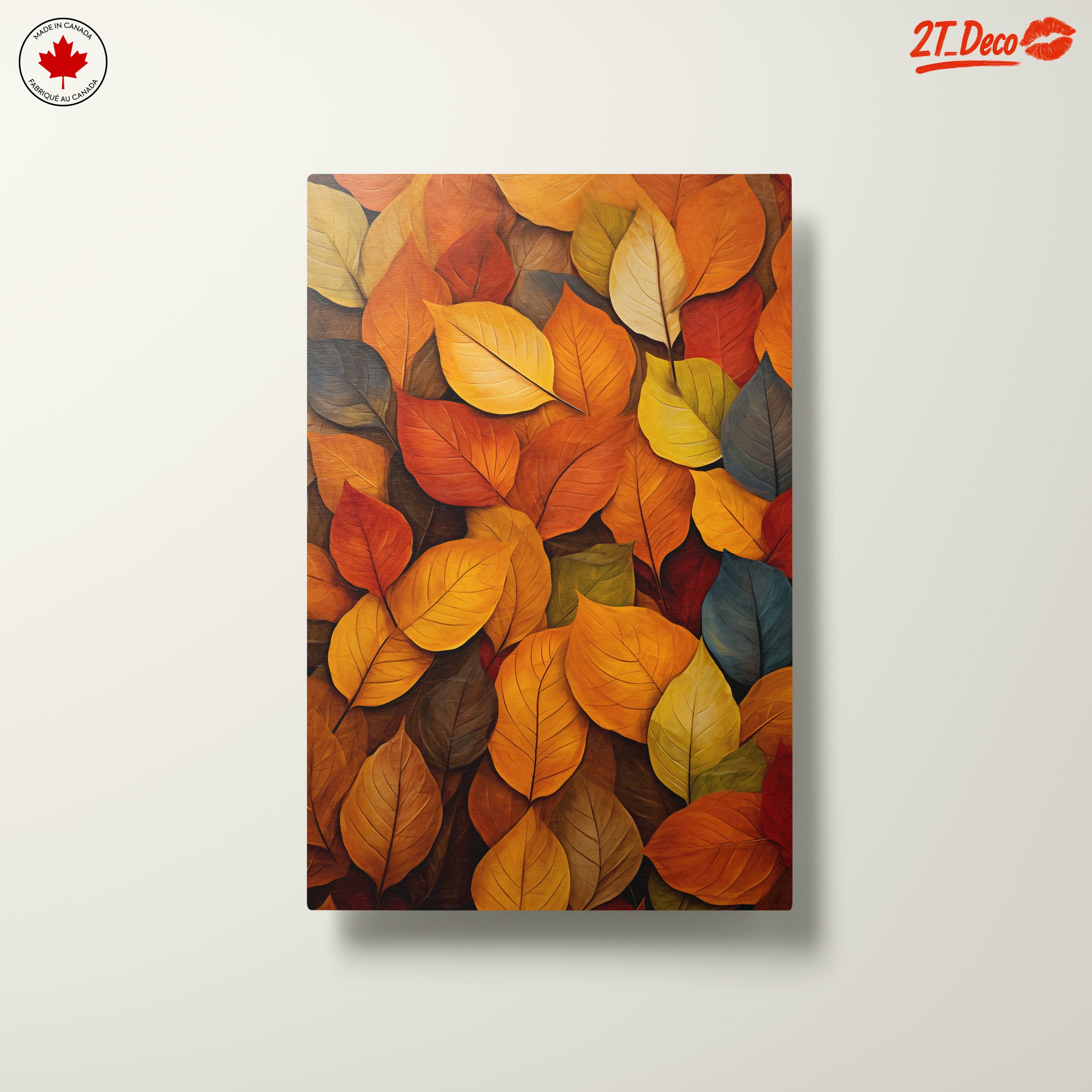 Vibrant Botanical Abstract Leaf Art - Image 10