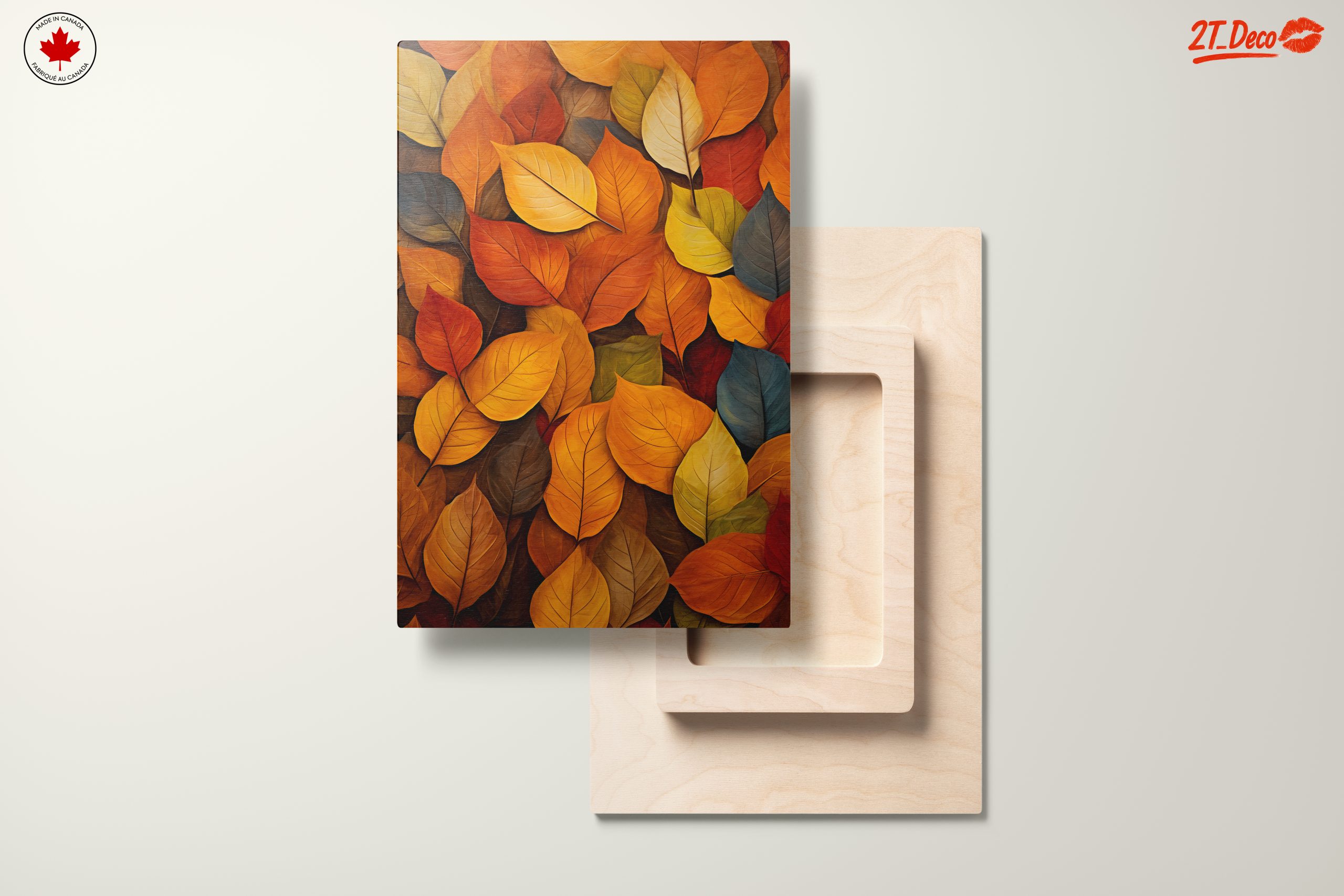 Vibrant Botanical Abstract Leaf Art - Image 11