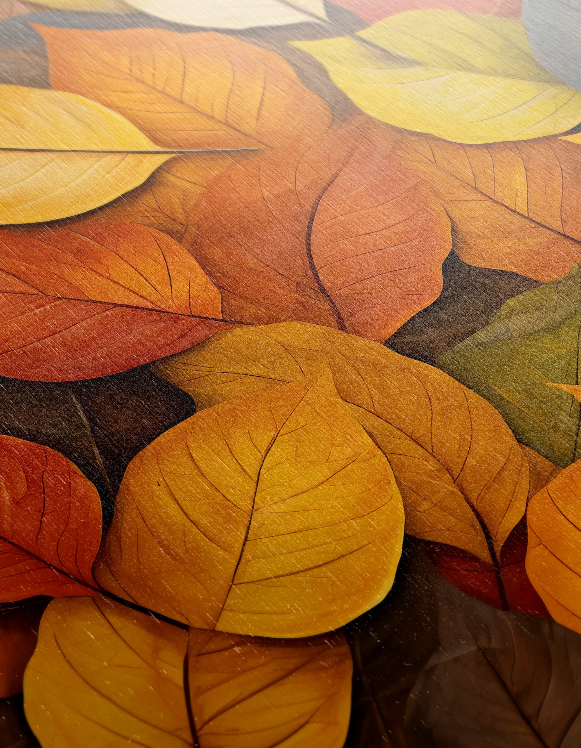 Vibrant Botanical Abstract Leaf Art - Image 12