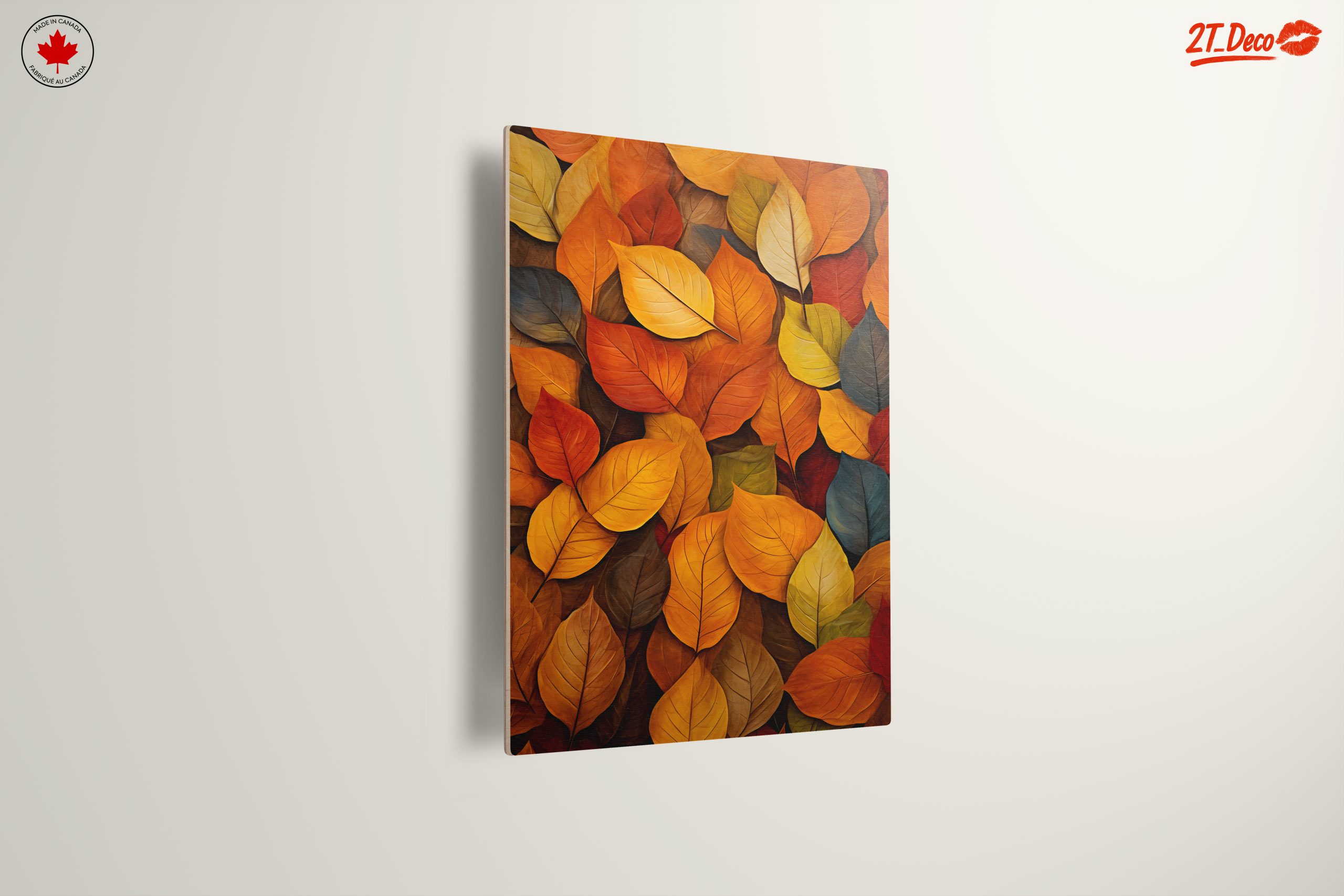 Vibrant Botanical Abstract Leaf Art - Image 13