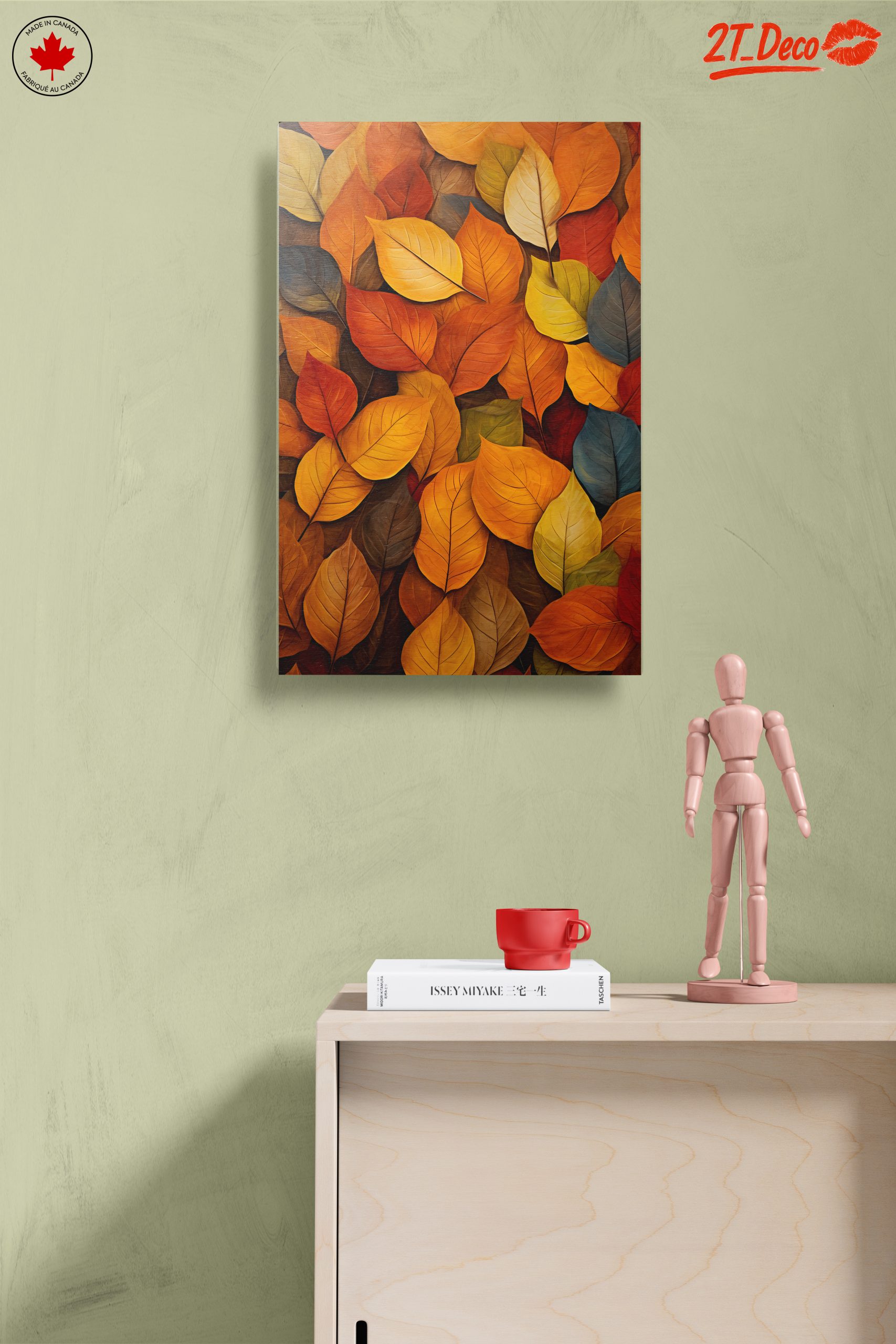 Vibrant Botanical Abstract Leaf Art - Image 14
