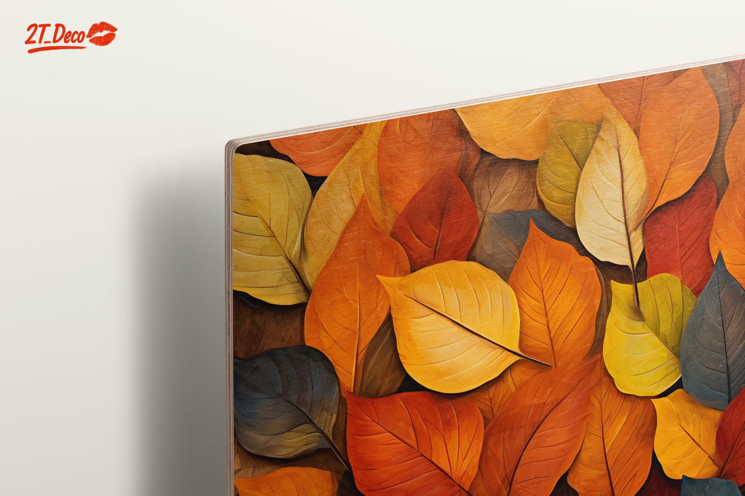 Vibrant Botanical Abstract Leaf Art - Image 15