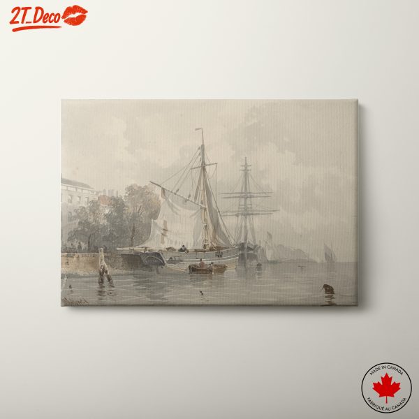 Nautical Adventure Scene with Ships