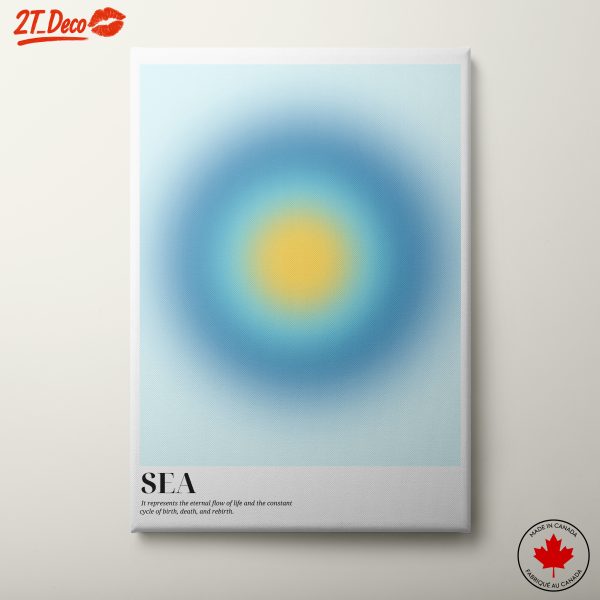Abstract Ocean Inspired Art