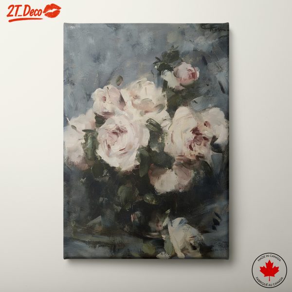 Elegant Floral Arrangement of Roses in Soft Hues