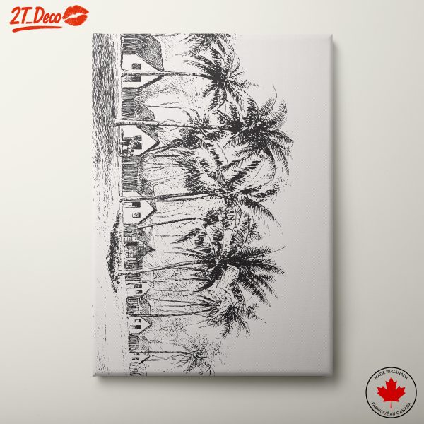 Charming Palm Tree Landscape Art