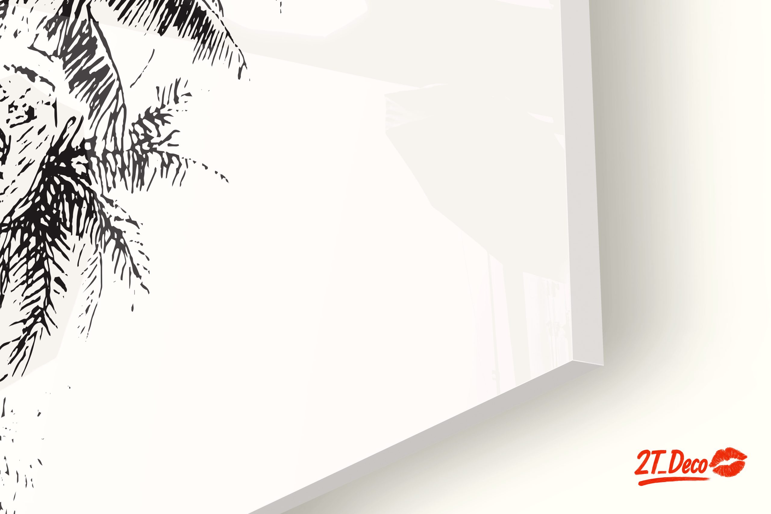 Charming Palm Tree Landscape Art - Image 9