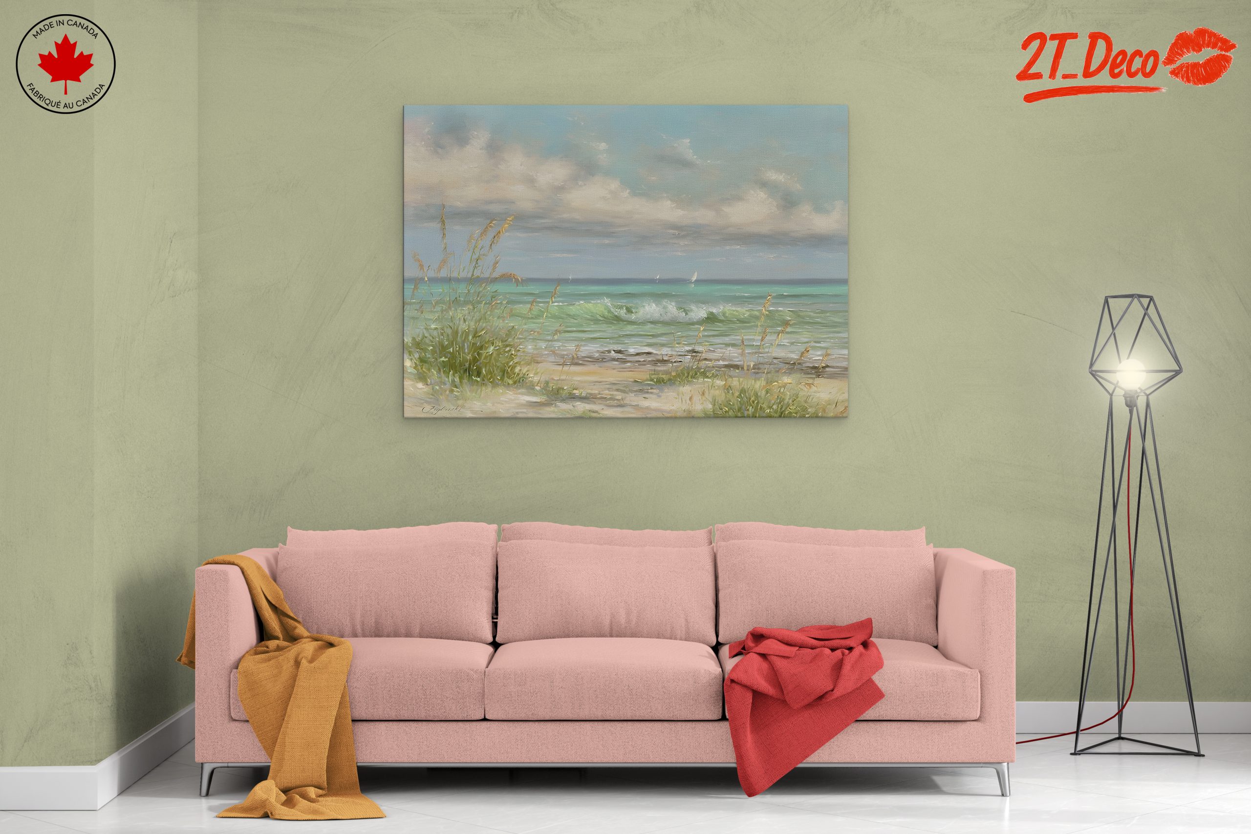 Serene Beach Landscape with Gentle Waves 2 - Image 2