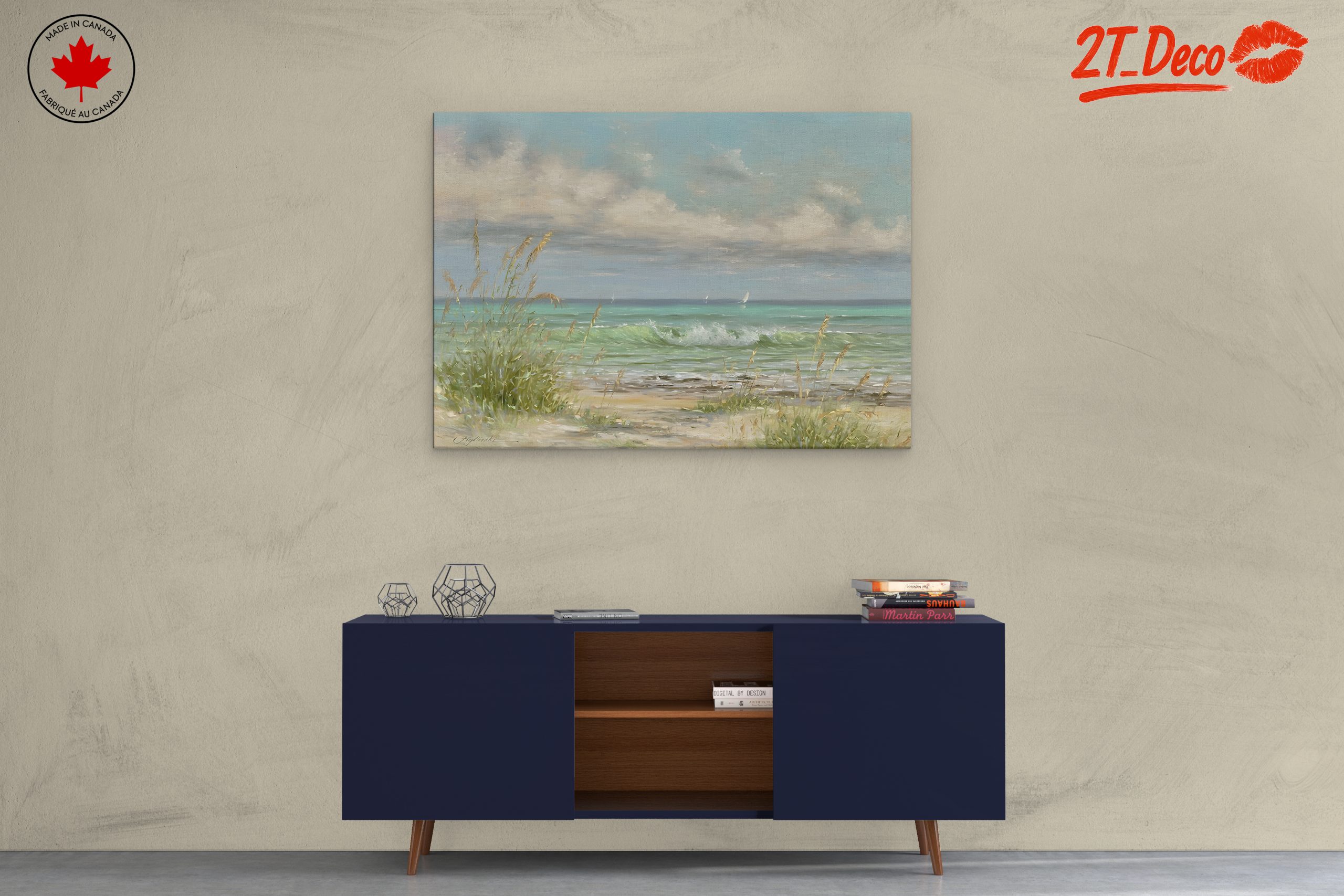 Serene Beach Landscape with Gentle Waves 2 - Image 3