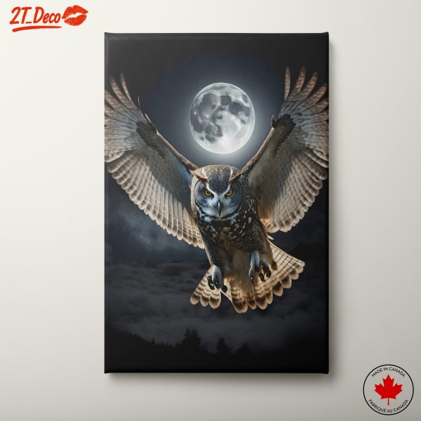 Majestic Owl Under The Moonlight