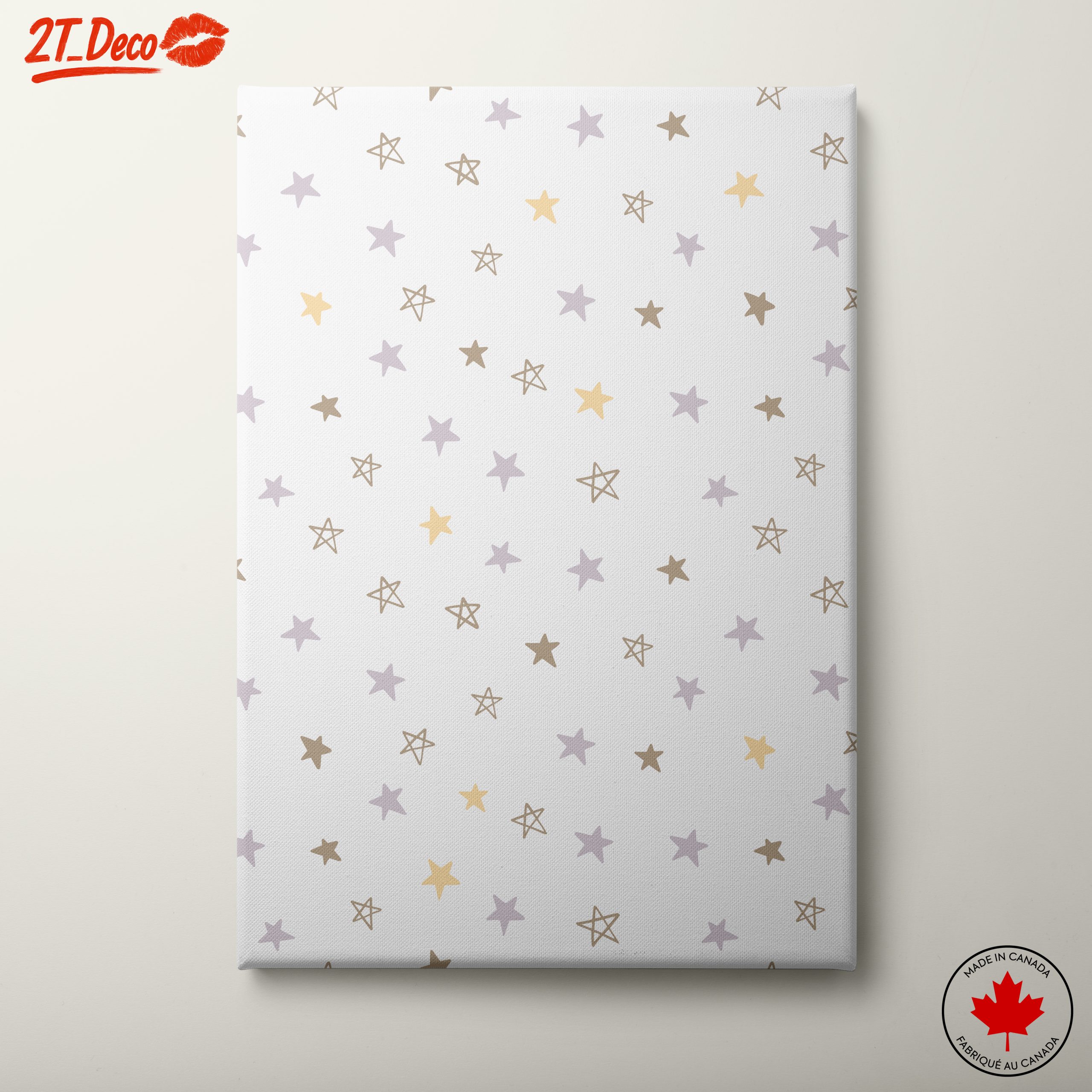 Whimsical Star Pattern Artistic Design