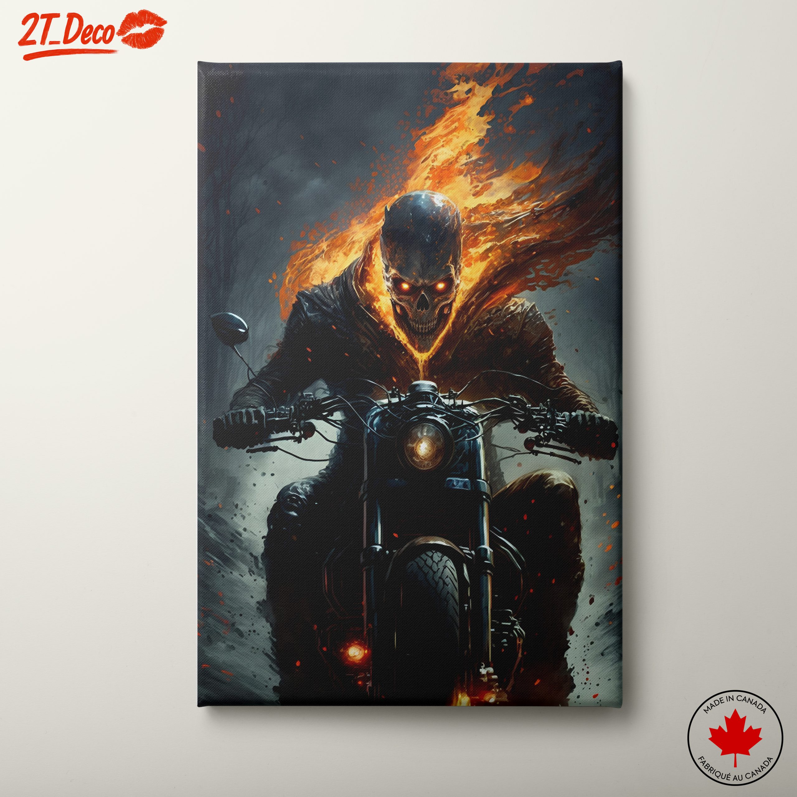 Fiery Ghost Rider Character Art