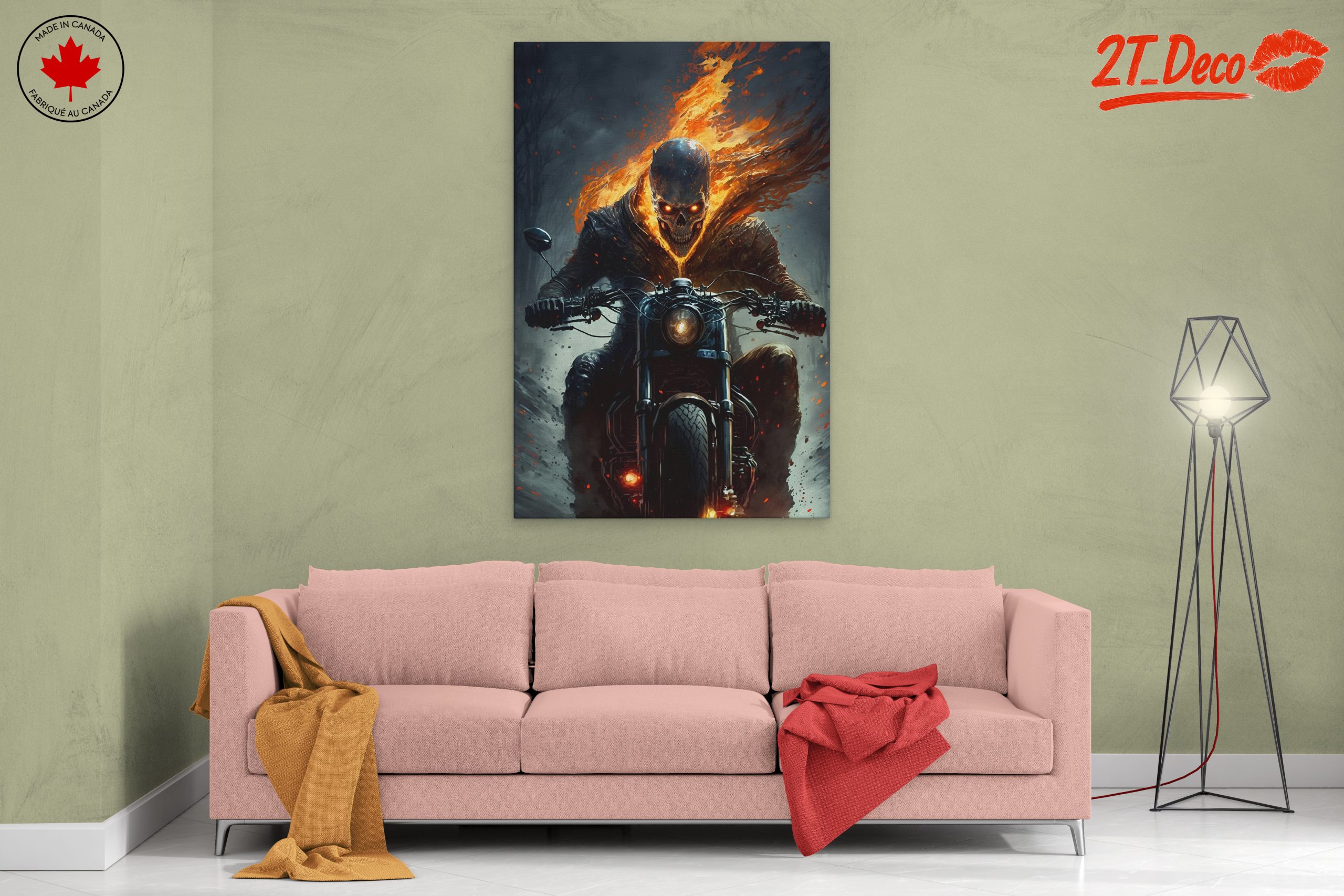 Fiery Ghost Rider Character Art - Image 2