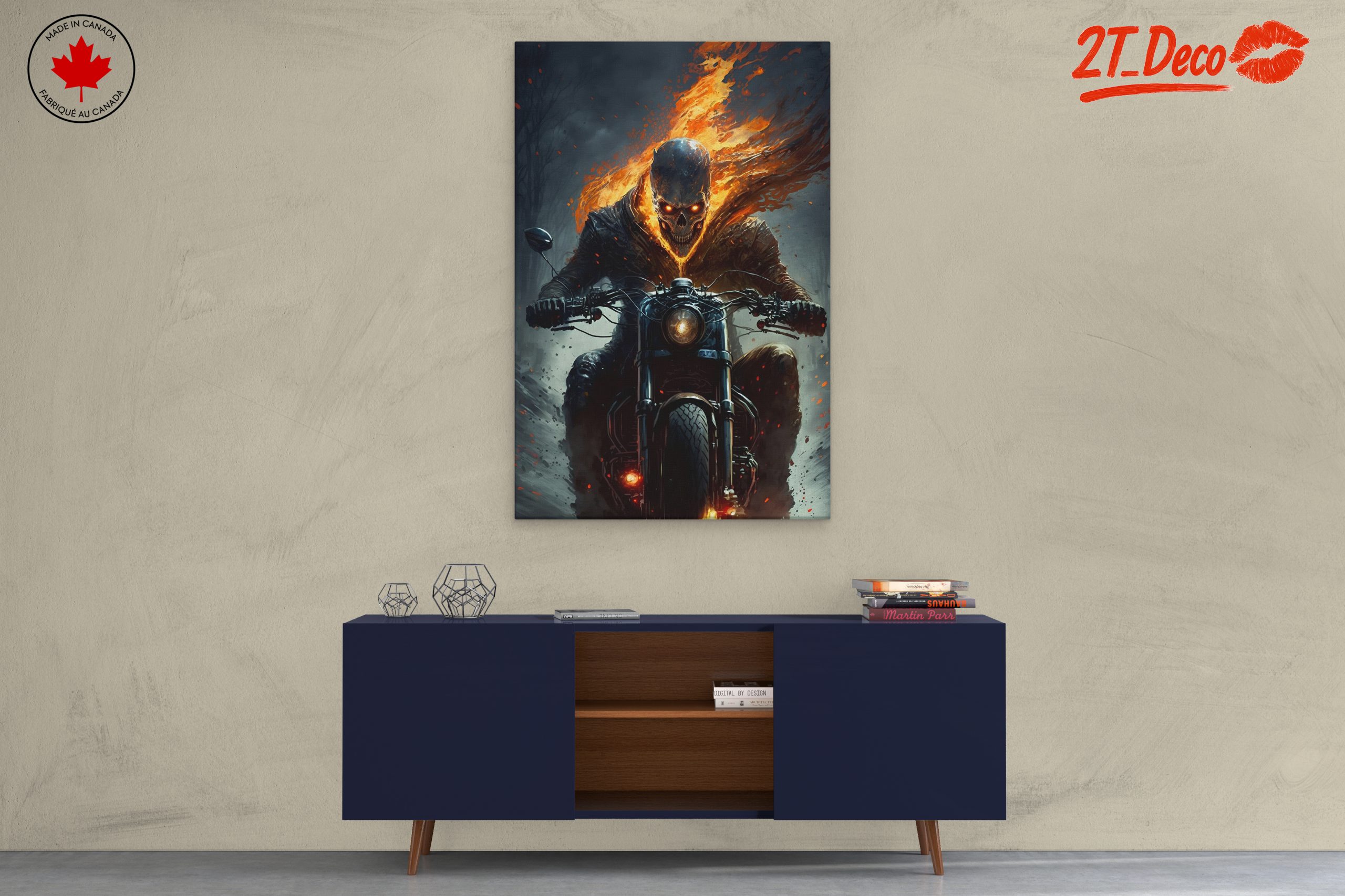 Fiery Ghost Rider Character Art - Image 3