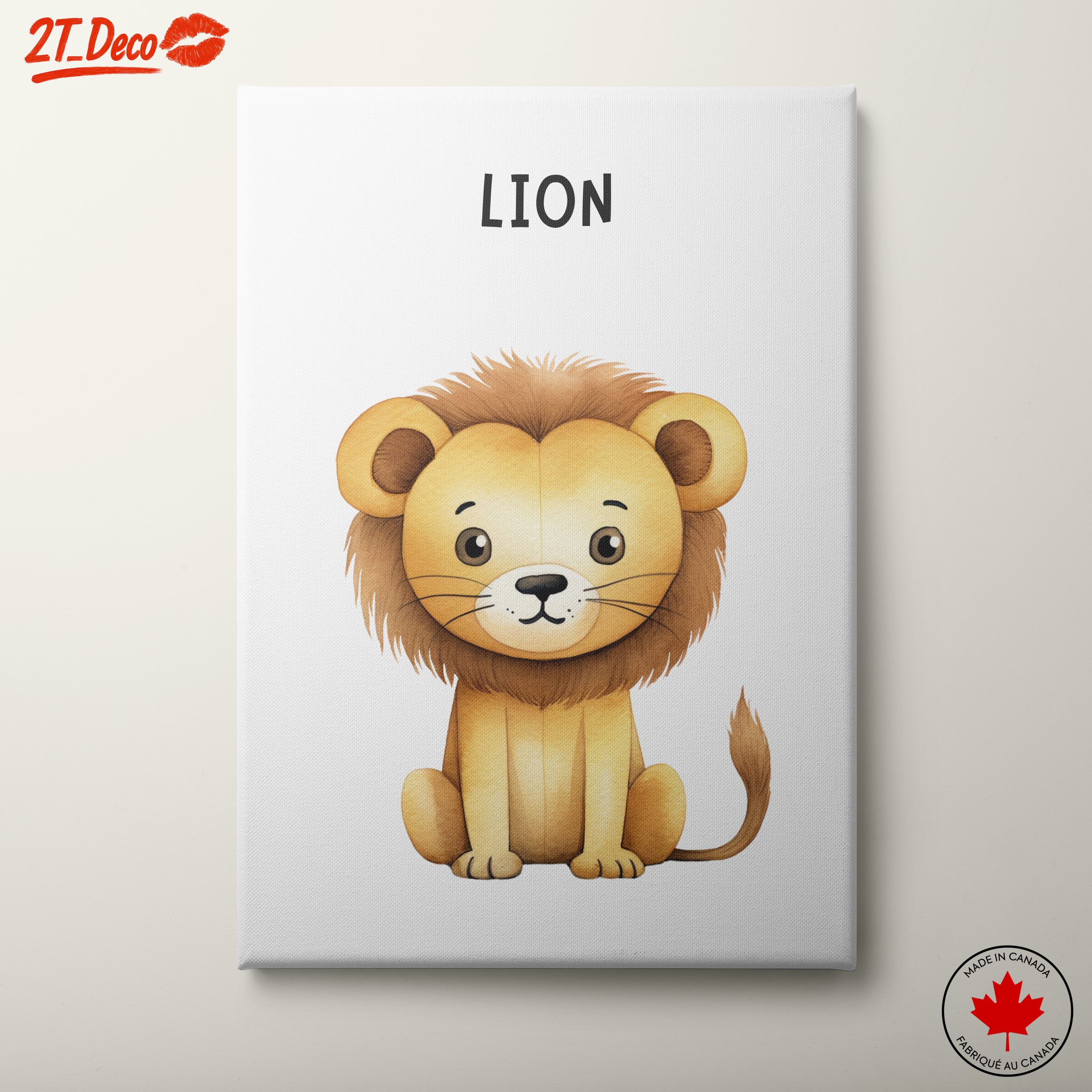 Adorable Cartoon Lion Illustration