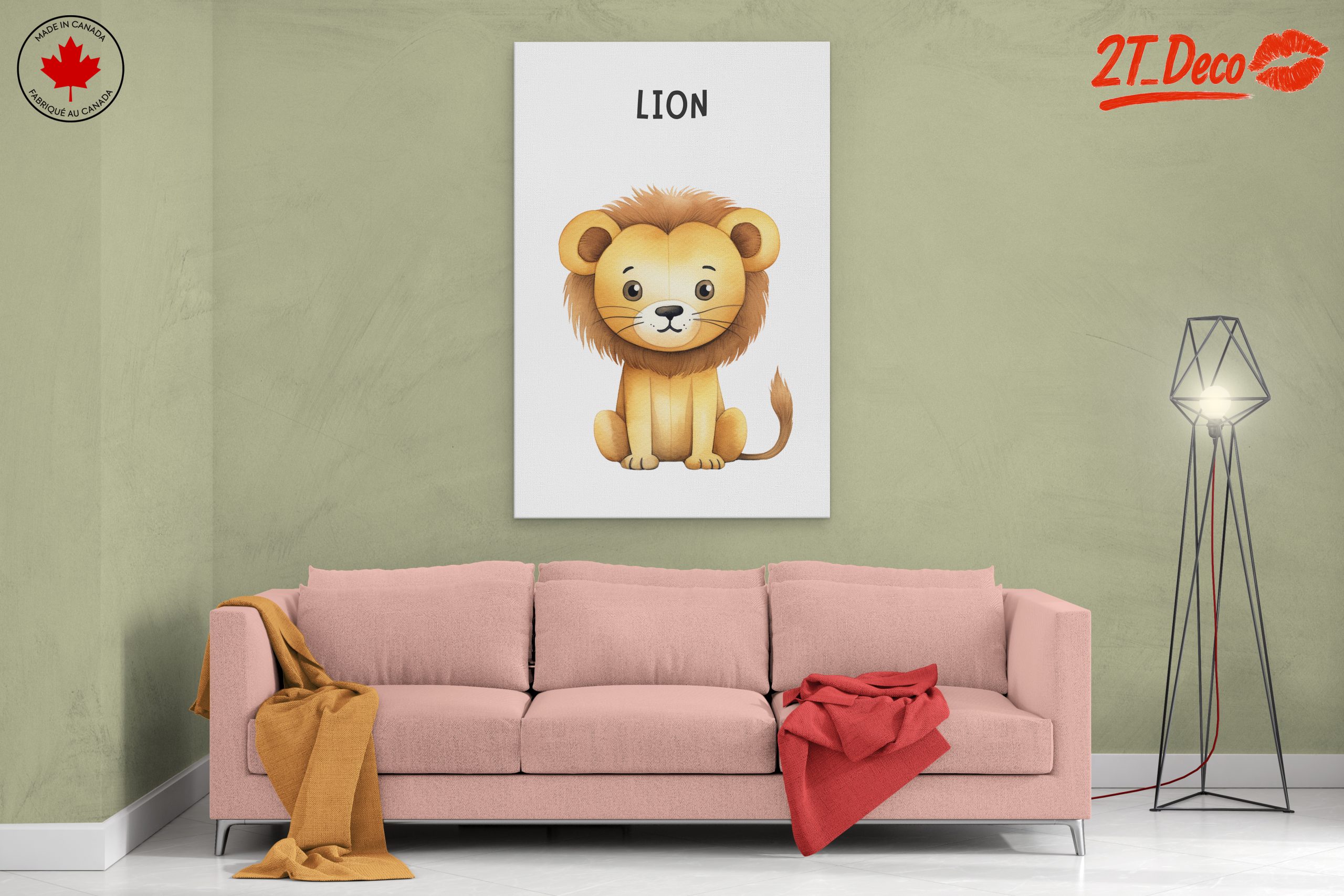 Adorable Cartoon Lion Illustration - Image 2