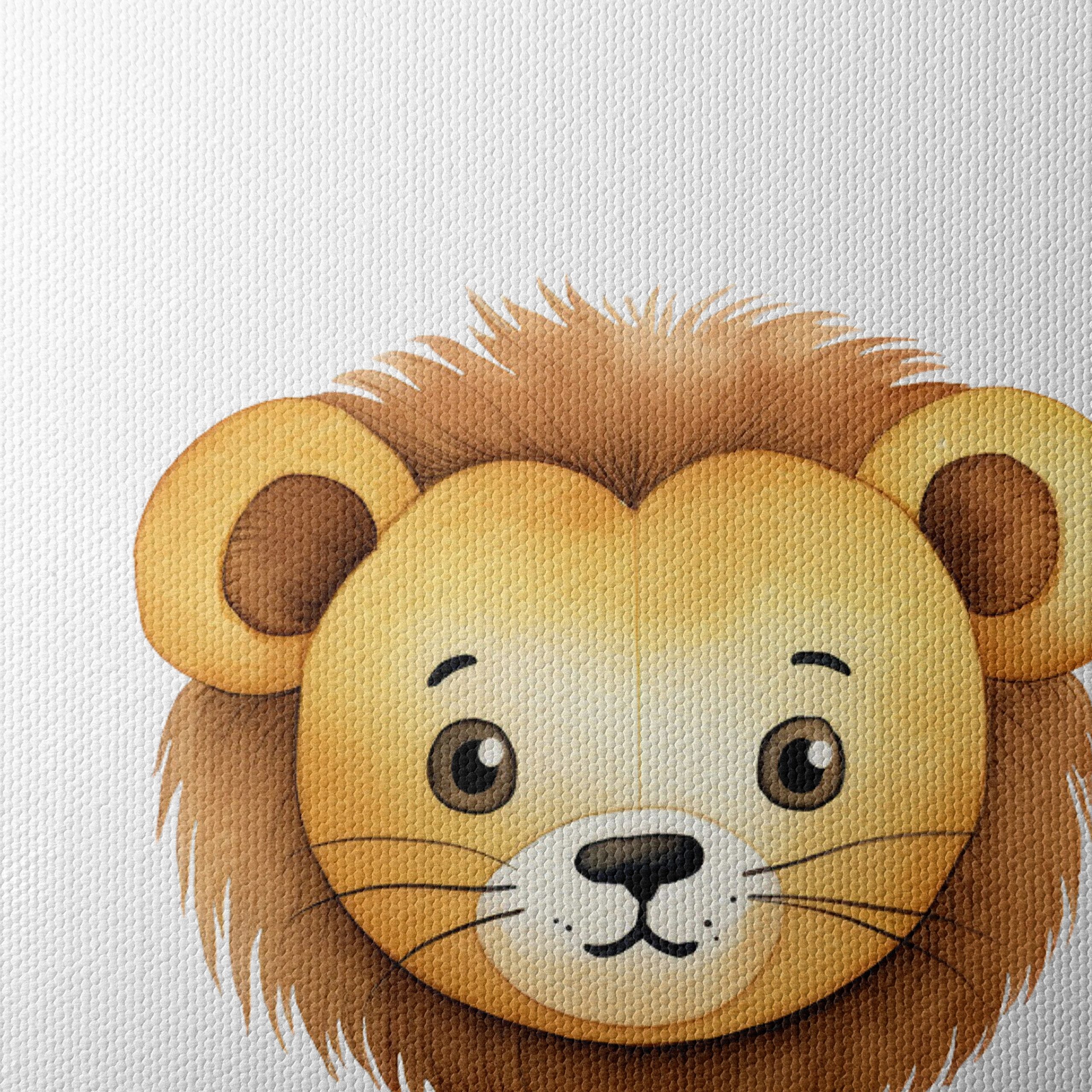 Adorable Cartoon Lion Illustration - Image 4