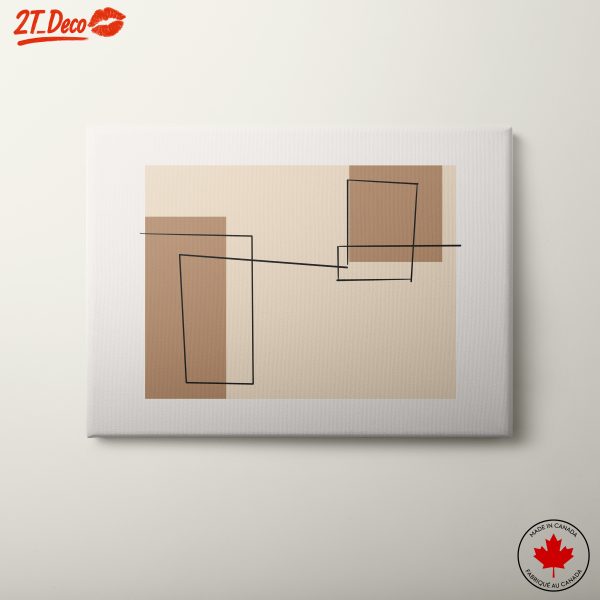 Abstract Geometric Shapes in Earthy Tones