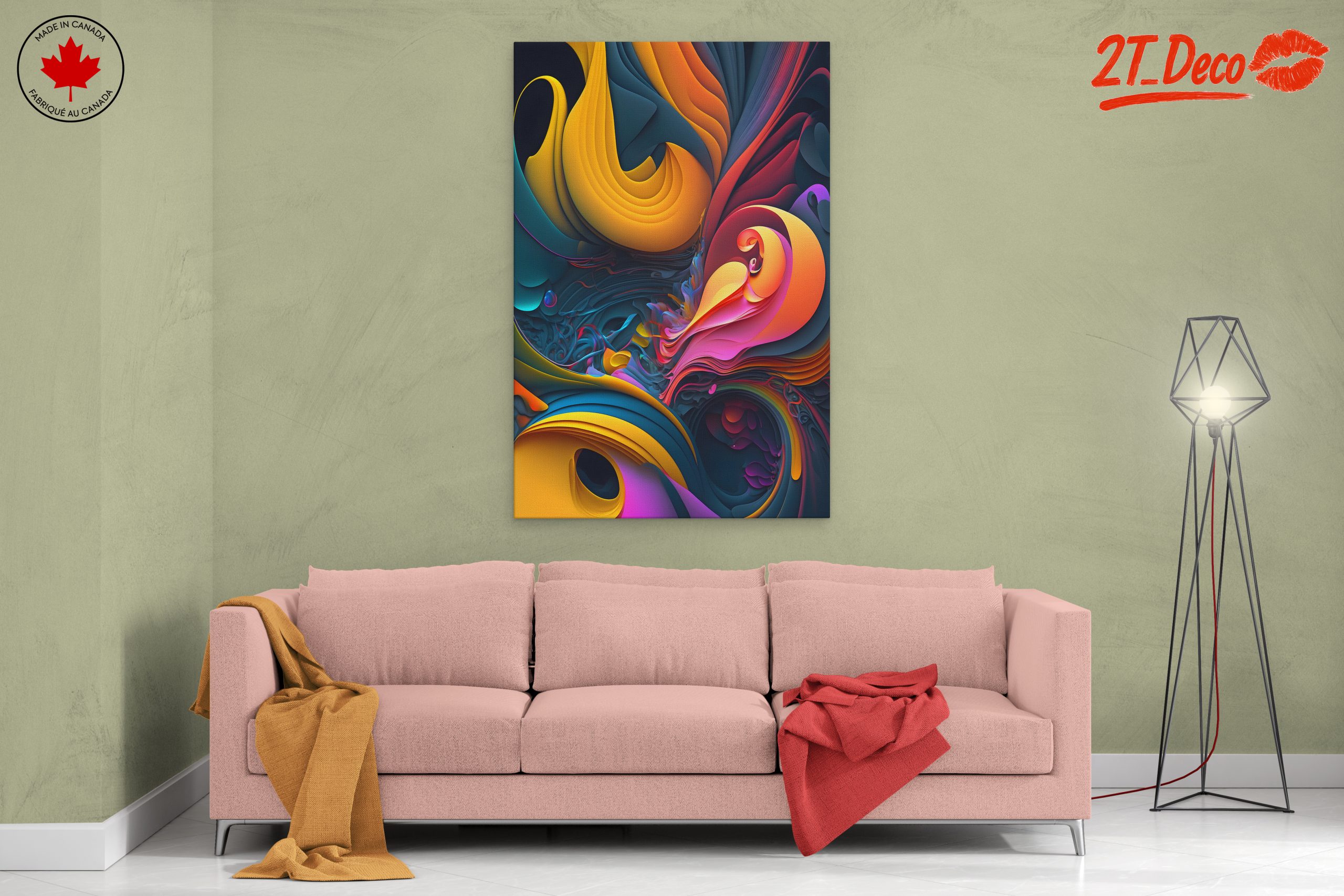 Vibrant Colorful Abstract Spiritual Artwork - Image 2