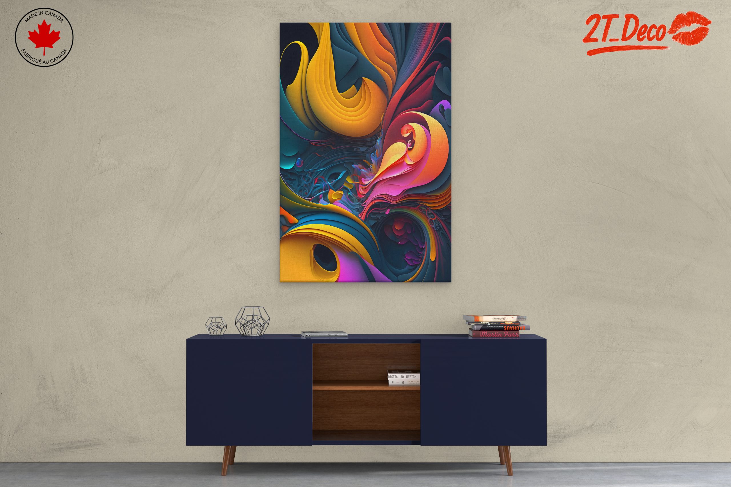 Vibrant Colorful Abstract Spiritual Artwork - Image 3