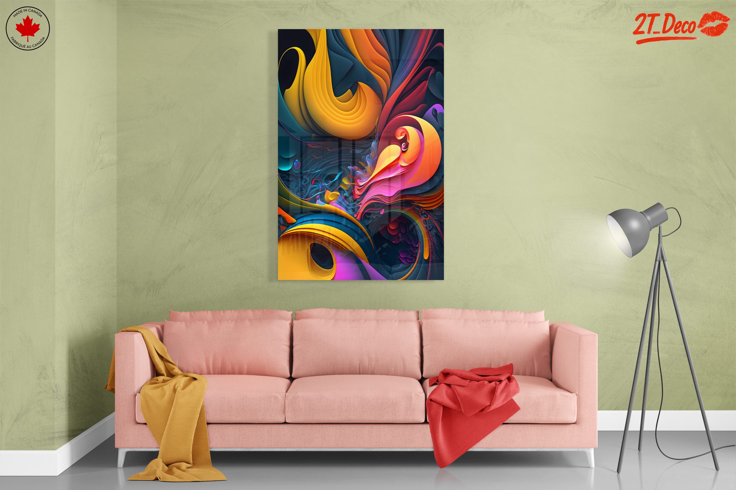 Vibrant Colorful Abstract Spiritual Artwork - Image 7