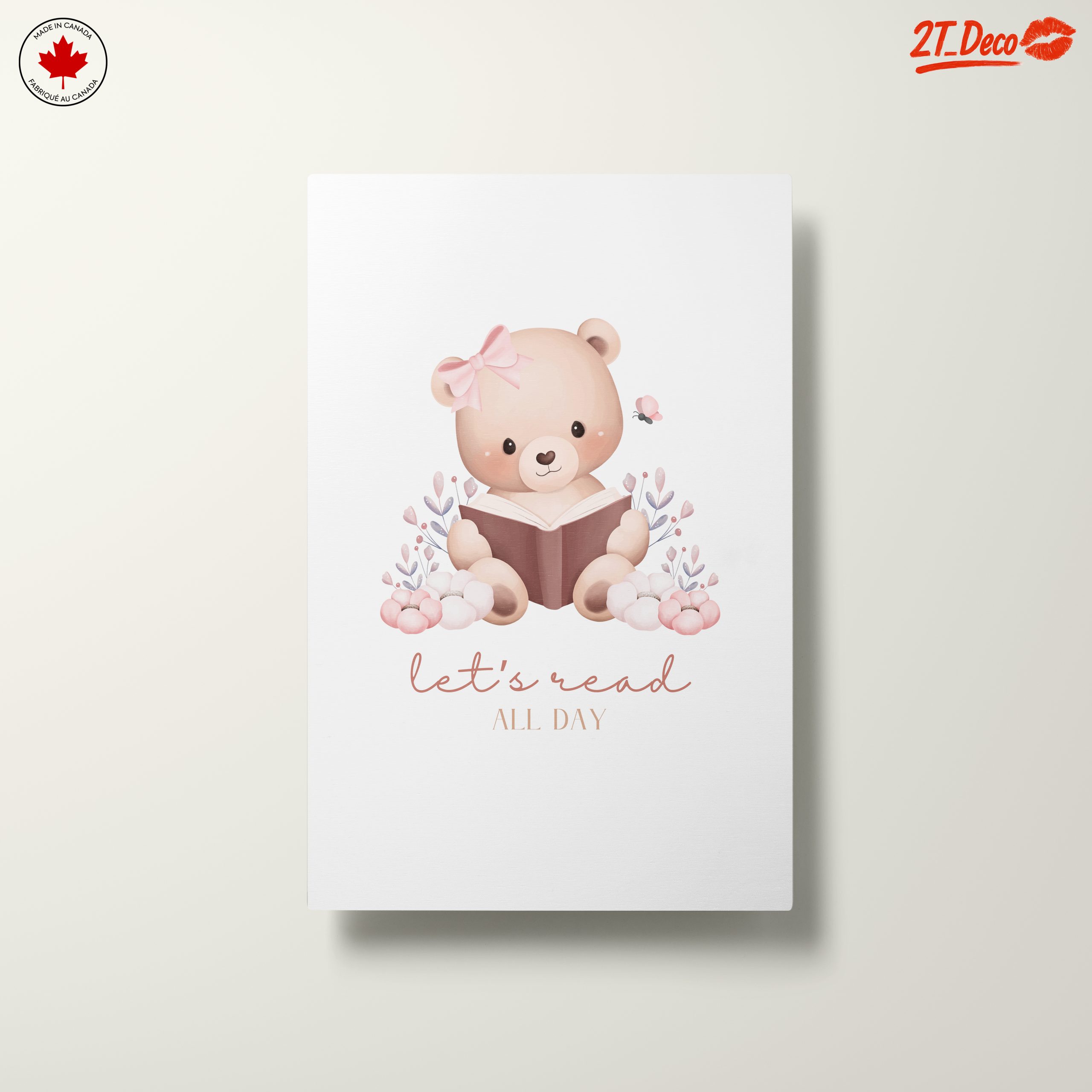 Cute Bear Reading Art for Kids - Image 10