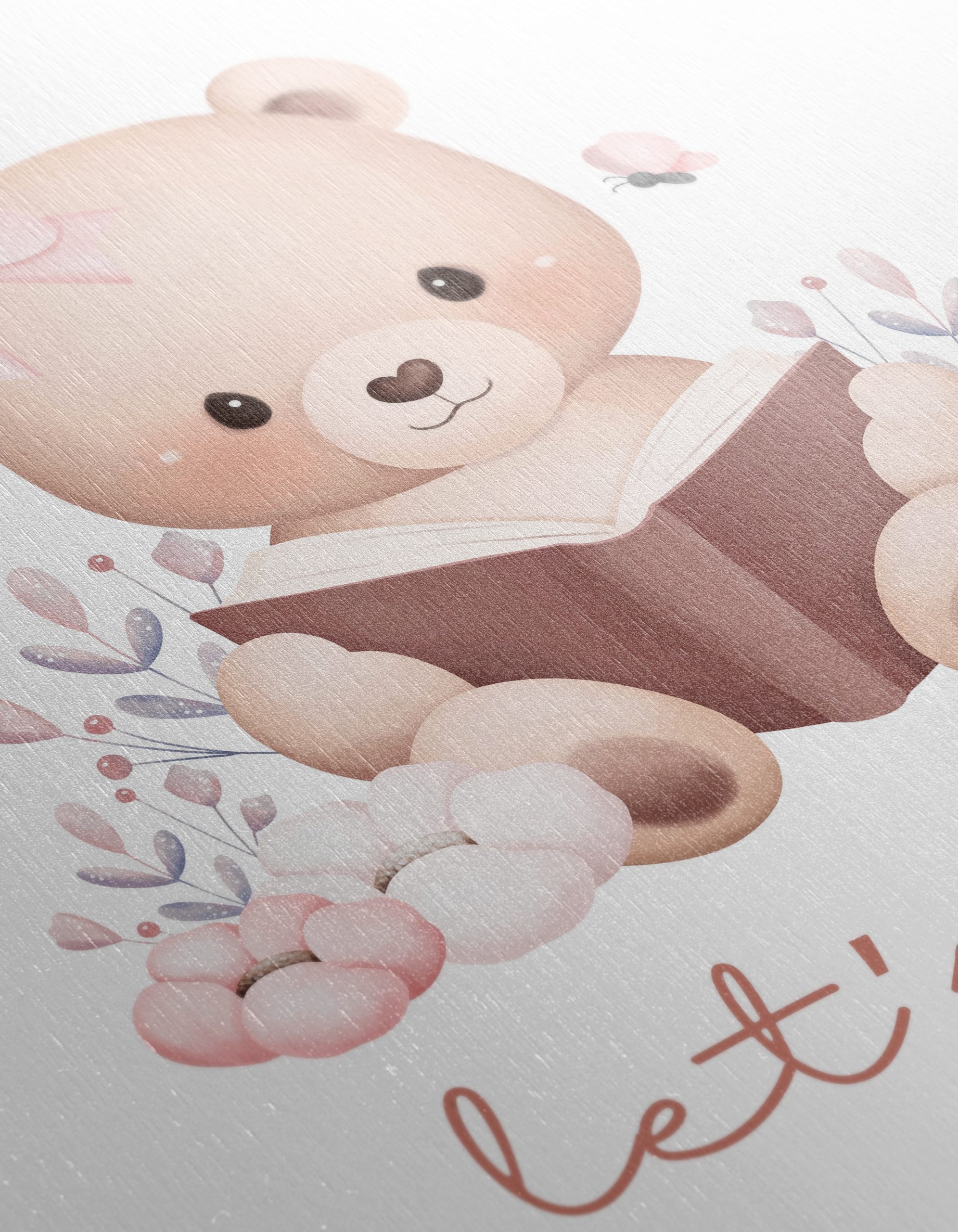 Cute Bear Reading Art for Kids - Image 12