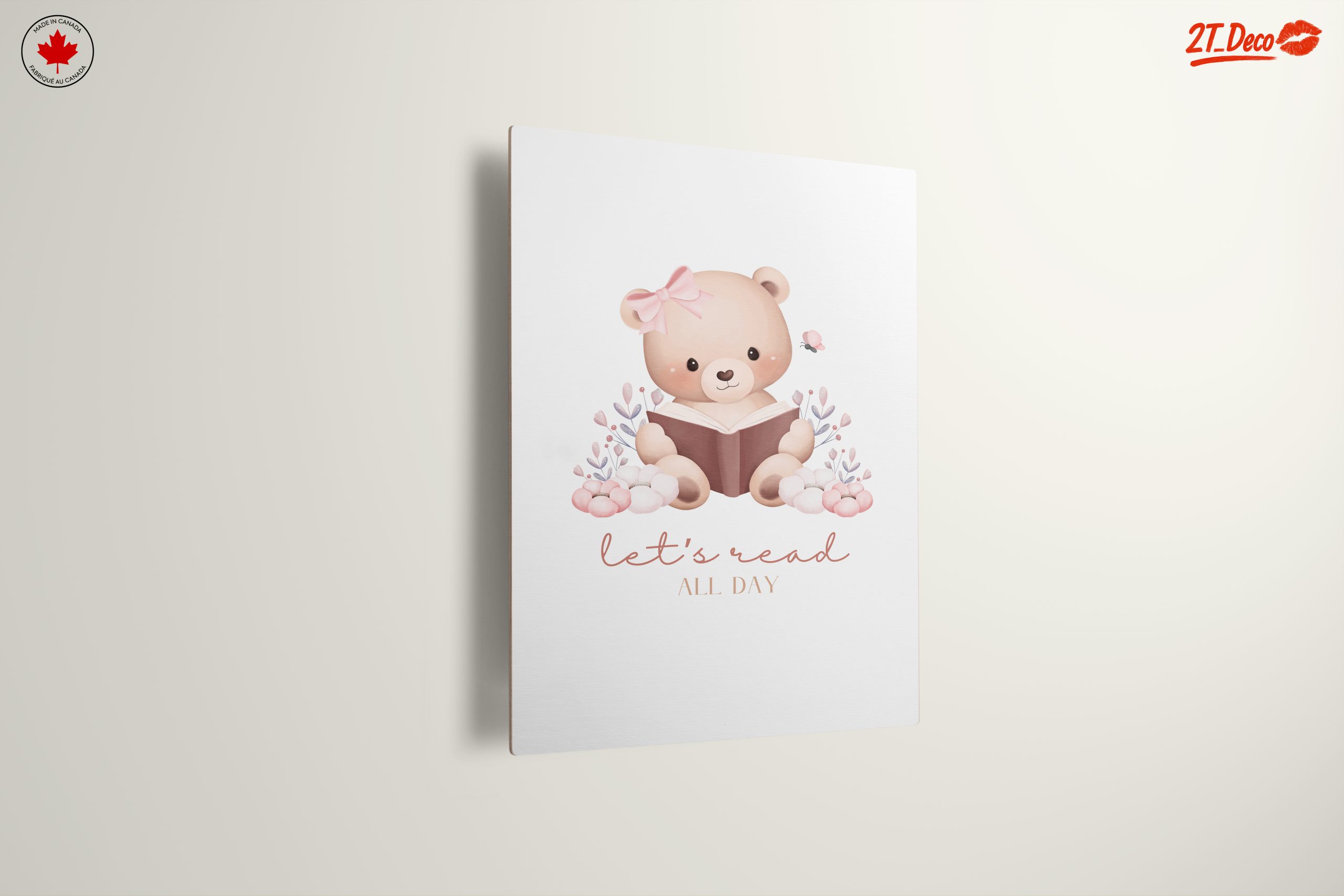Cute Bear Reading Art for Kids - Image 13