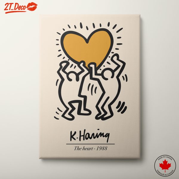 Celebratory Contemporary Pop Art of Heart