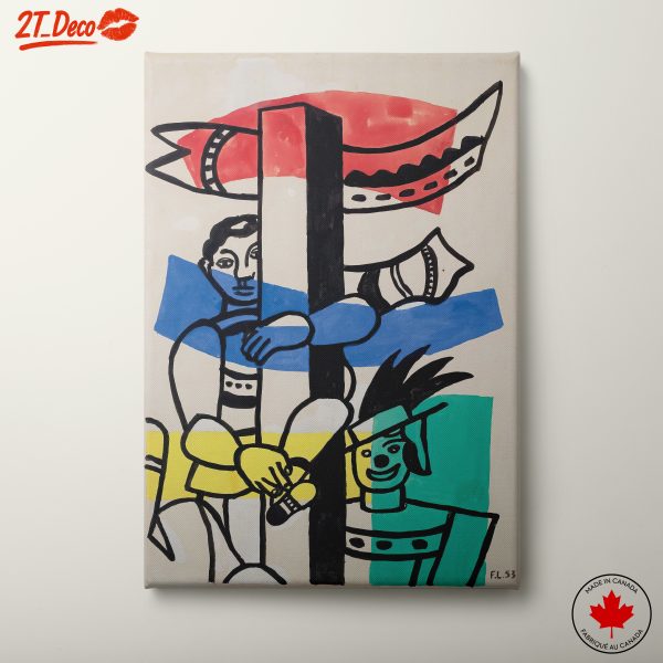 Colorful Abstract Composition with Figures