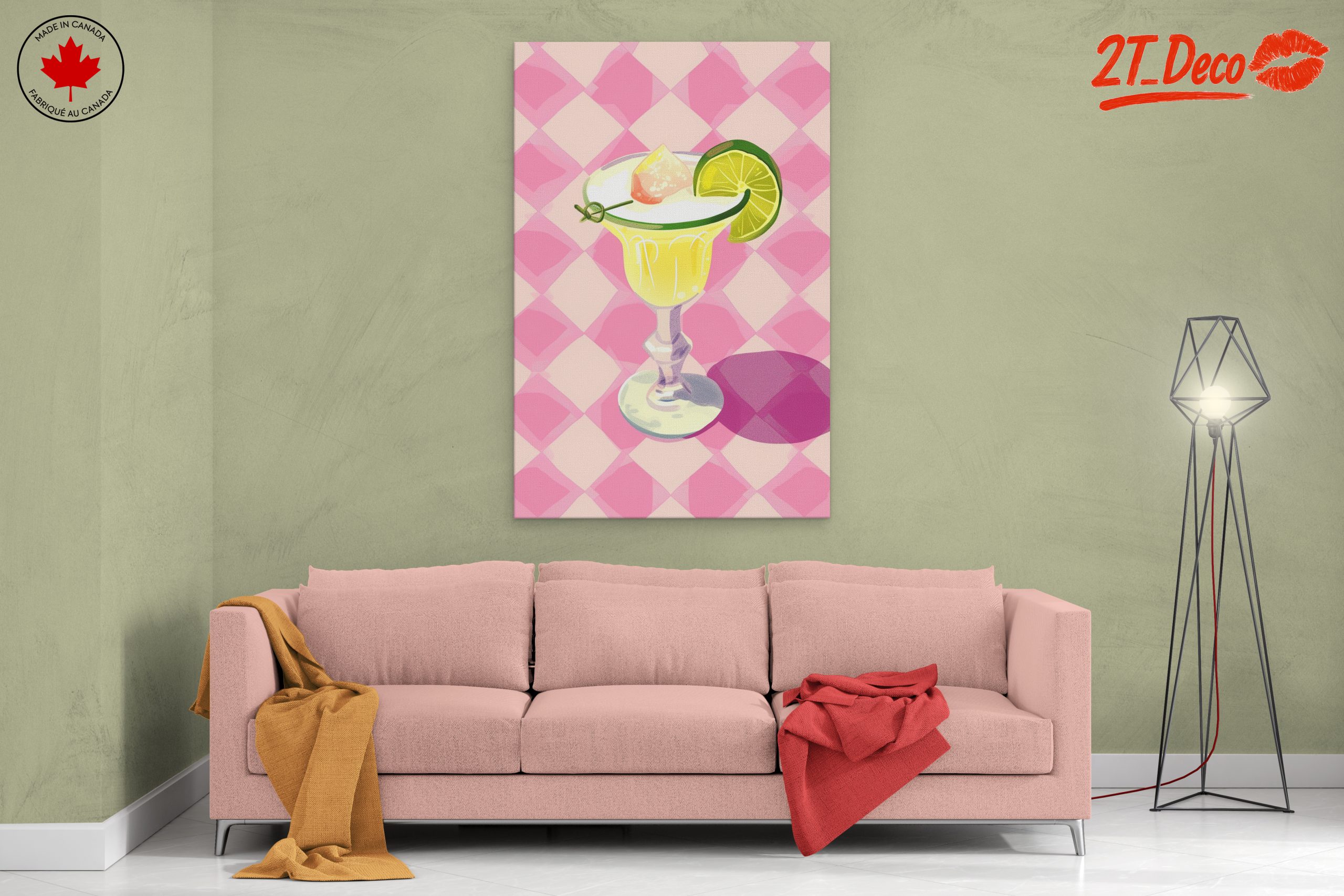 Colorful Abstract Cocktail Artwork - Image 2