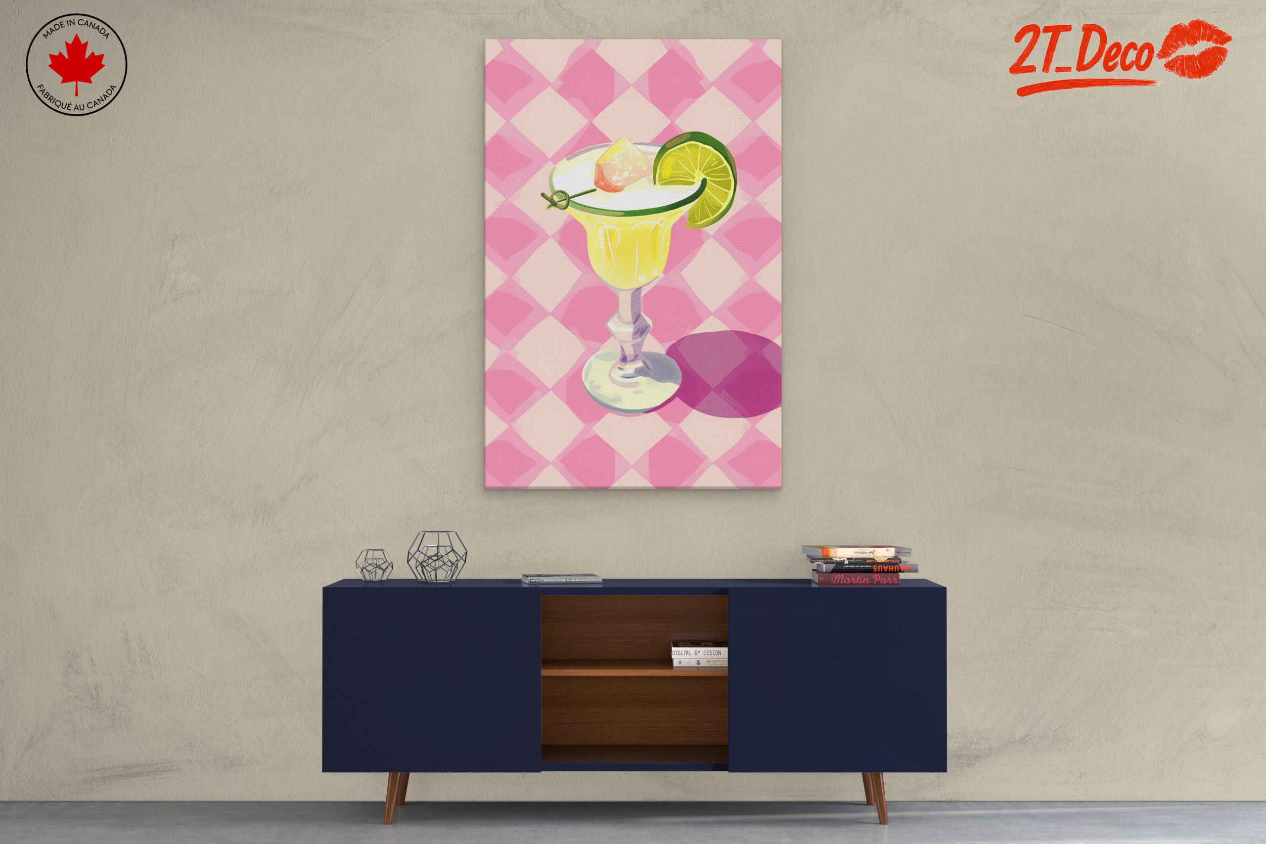 Colorful Abstract Cocktail Artwork - Image 3