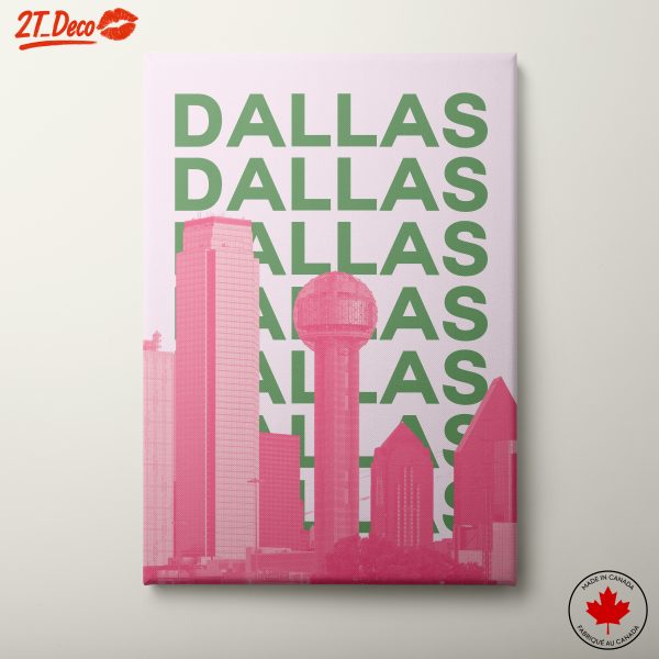 Dallas Skyline Modern Urban Art