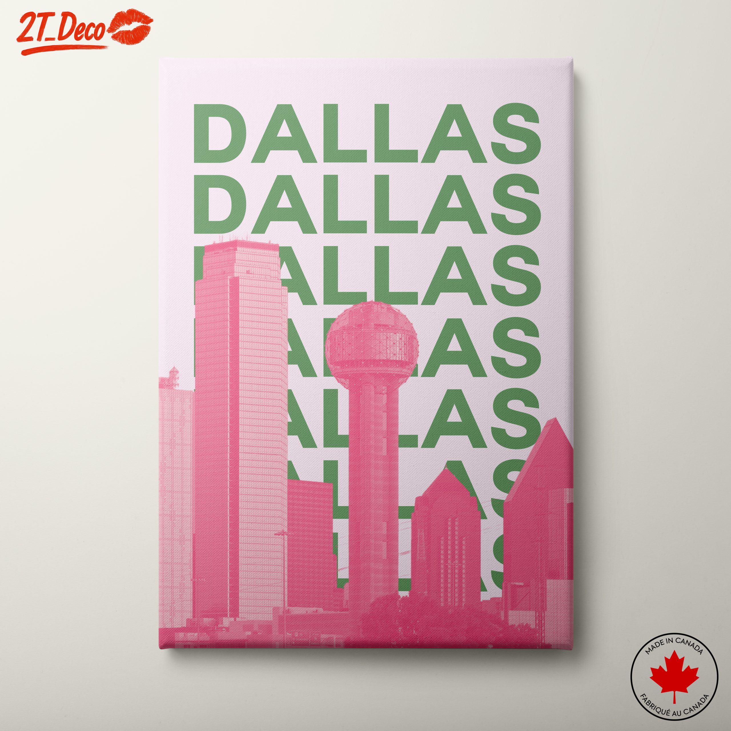 Dallas Skyline Modern Urban Art