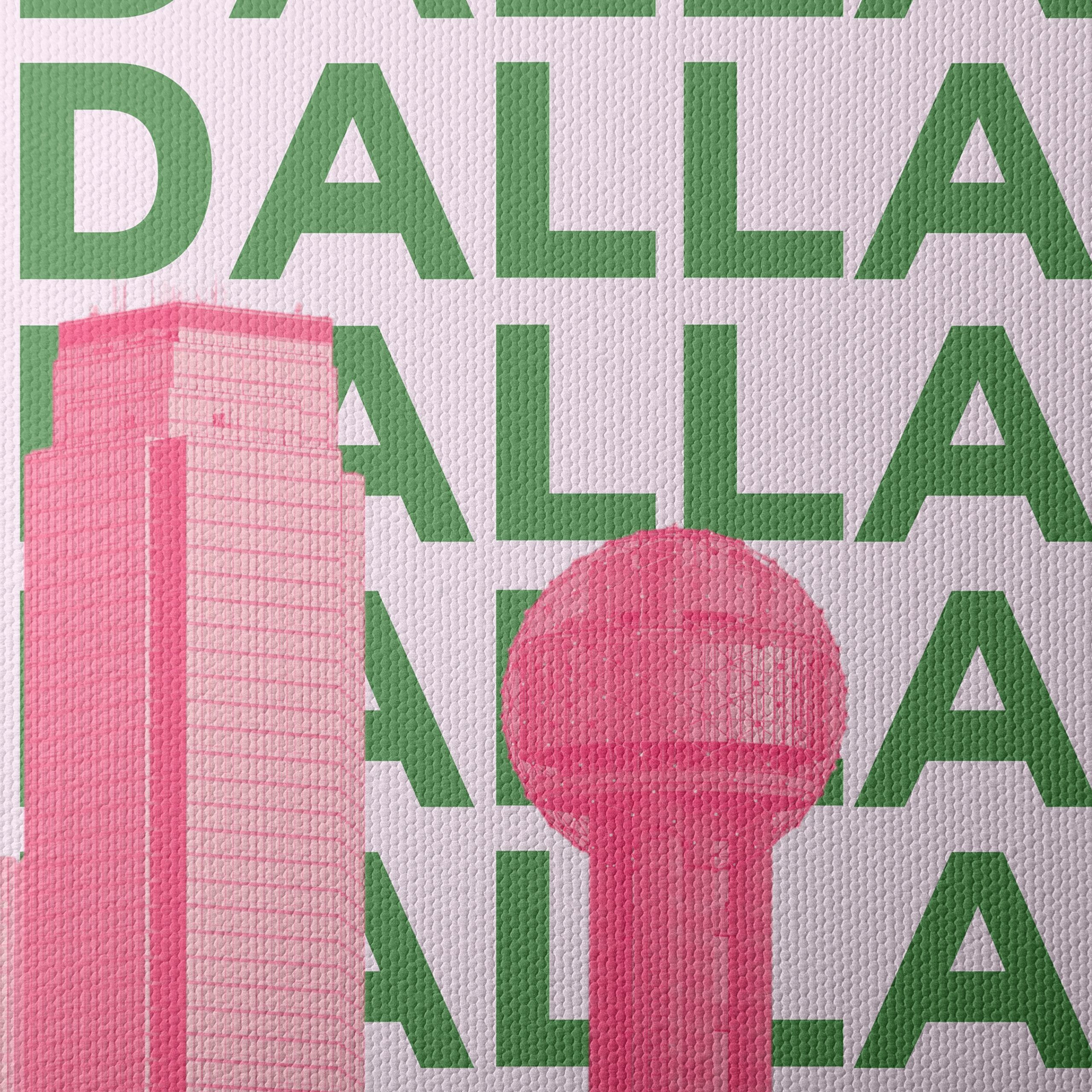 Dallas Skyline Modern Urban Art - Image 4
