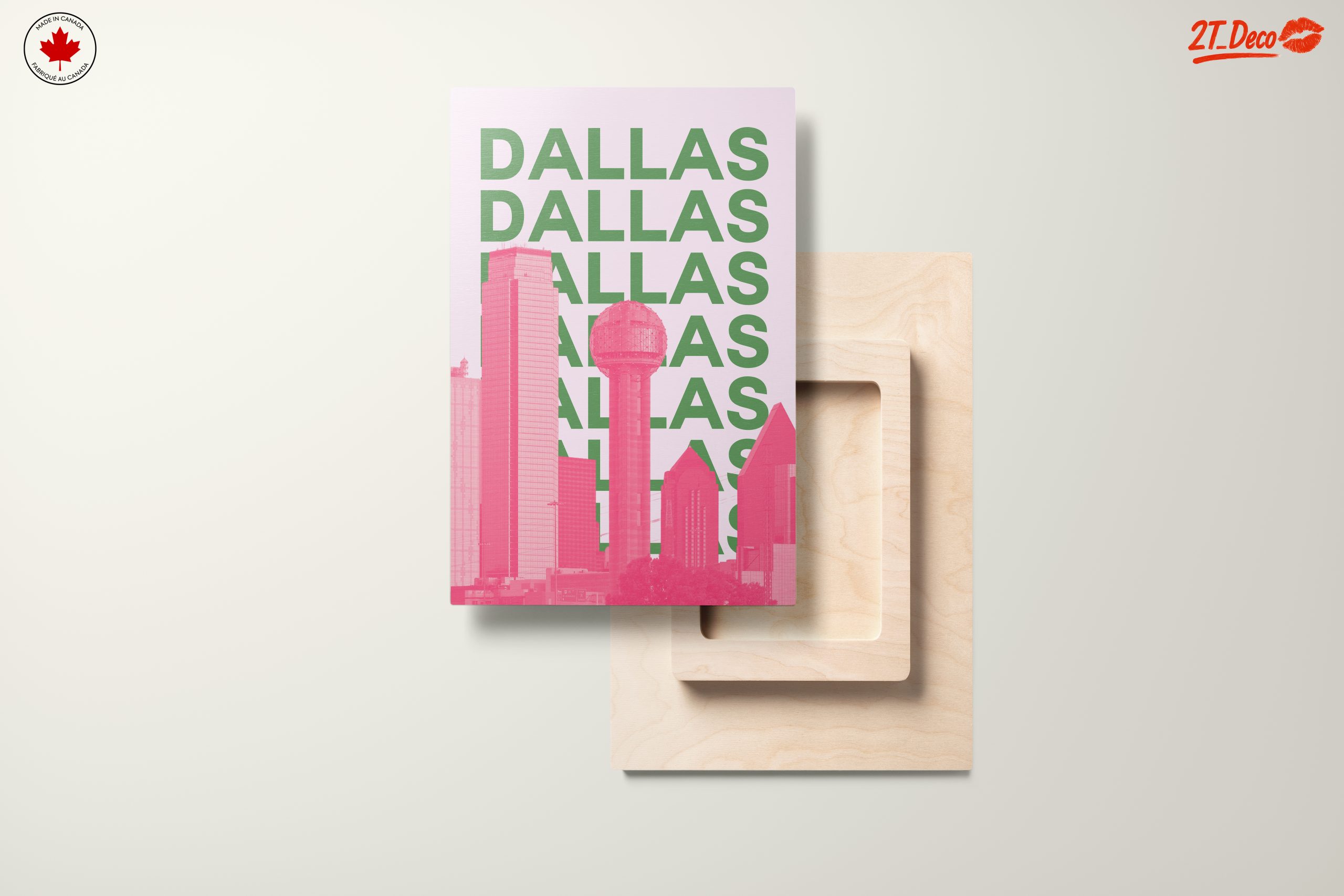 Dallas Skyline Modern Urban Art - Image 11