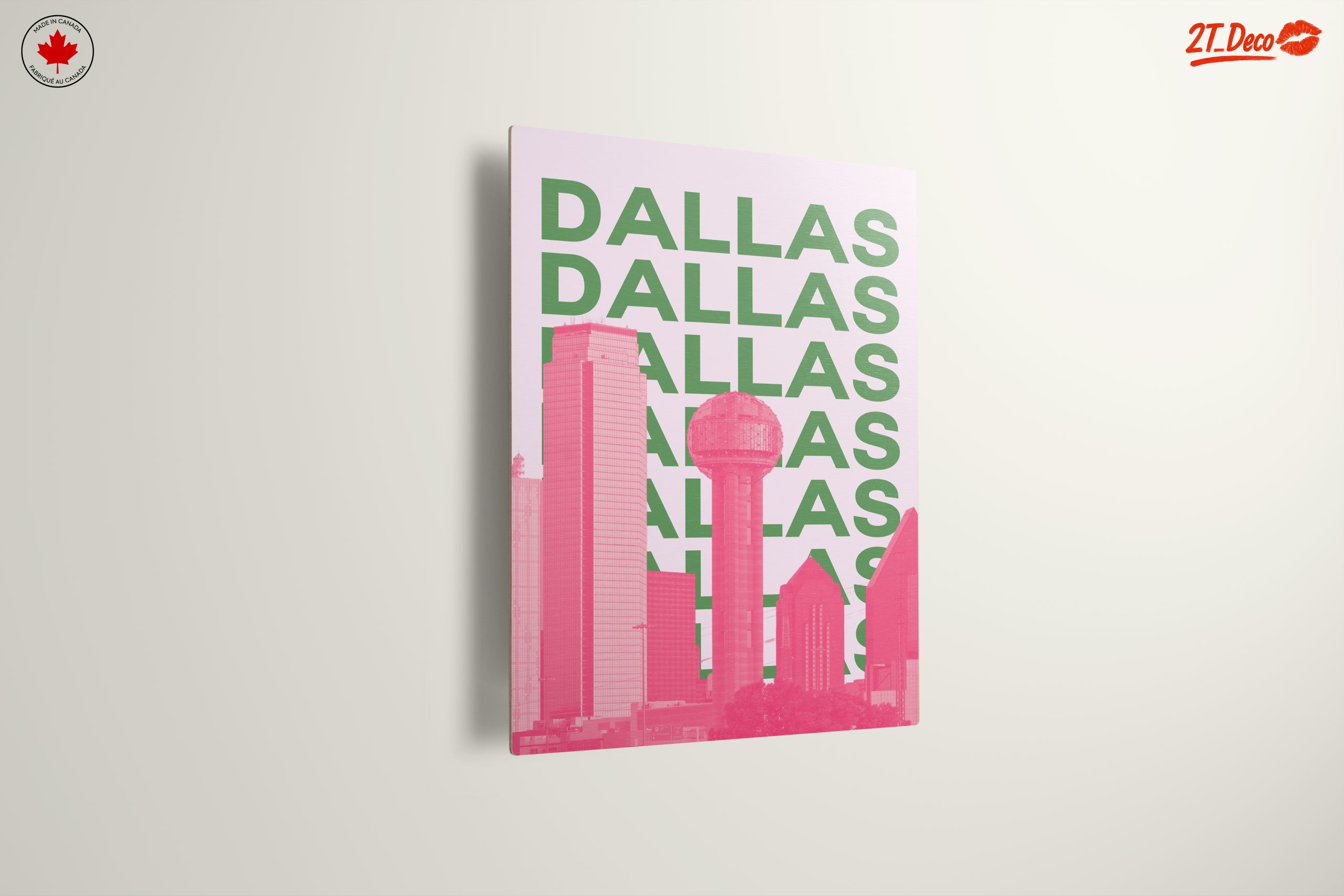 Dallas Skyline Modern Urban Art - Image 13