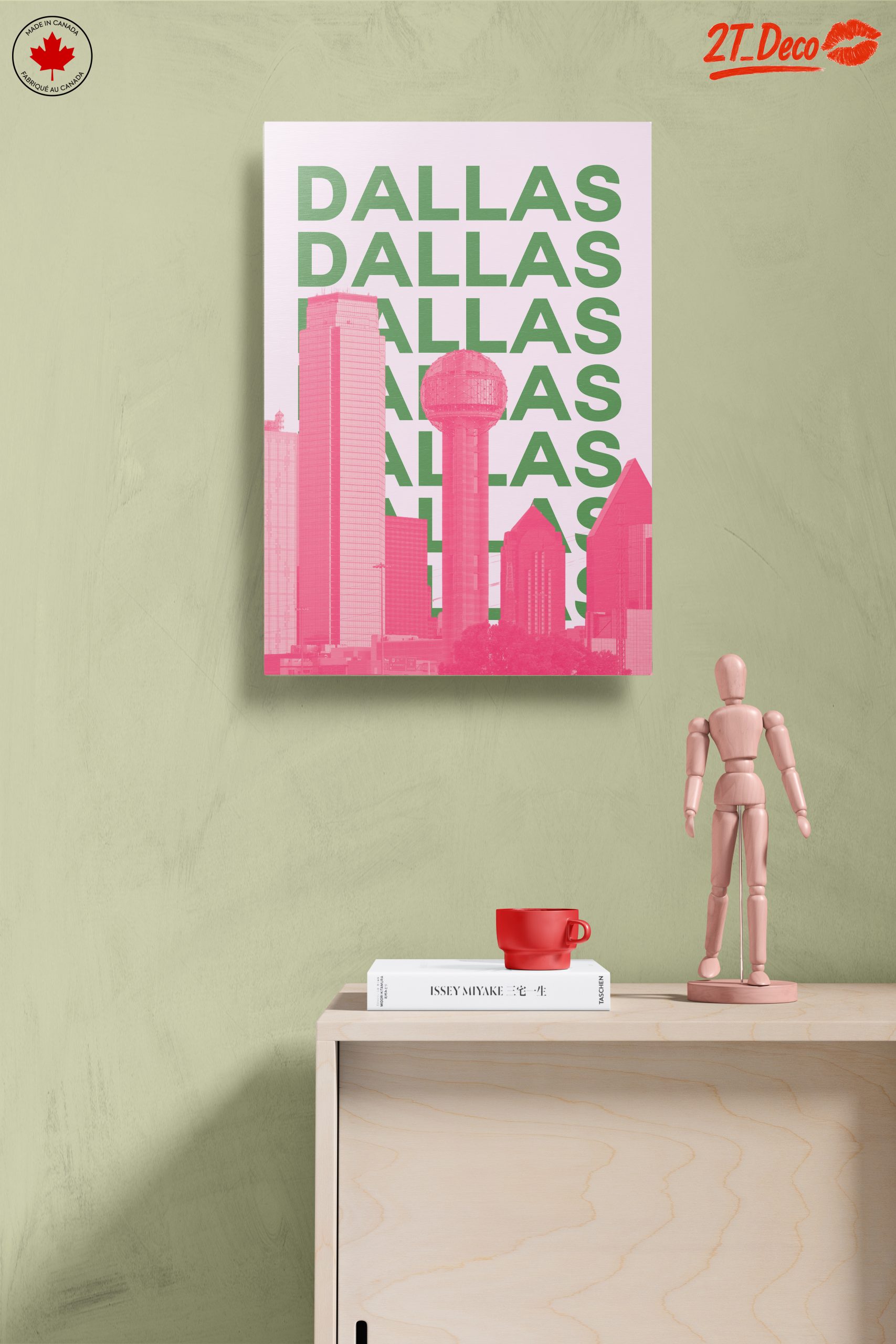 Dallas Skyline Modern Urban Art - Image 14