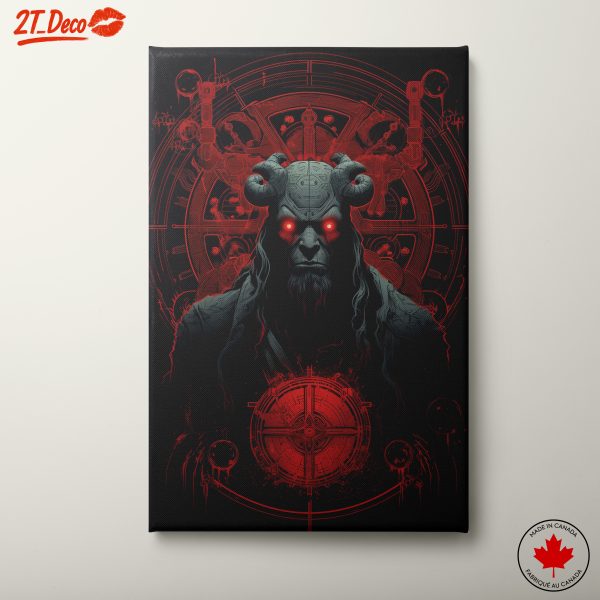 Dark Fantasy Character With Red Accents