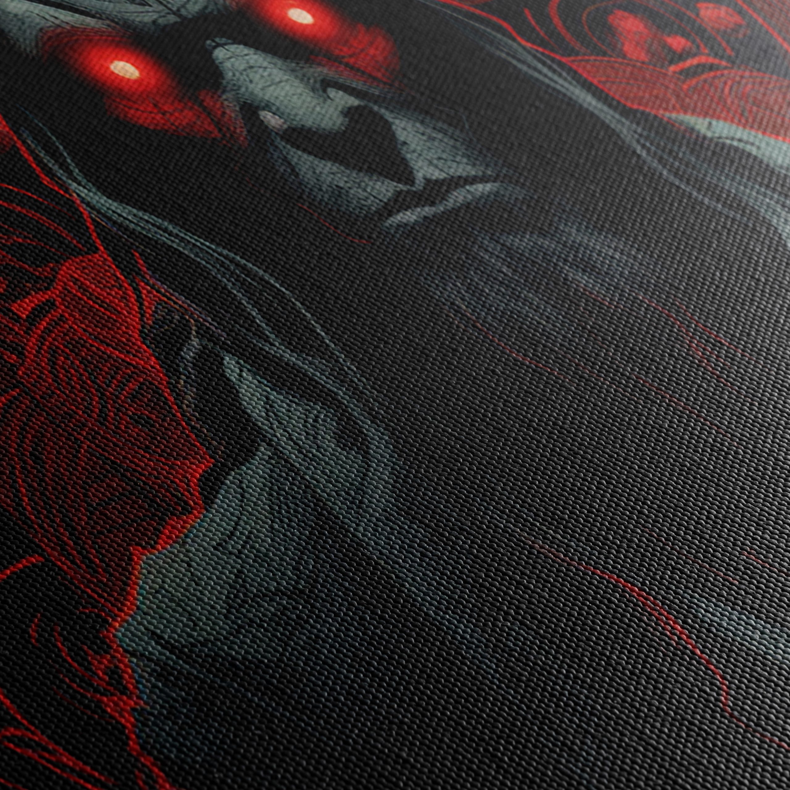 Dark Fantasy Character With Red Accents - Image 5