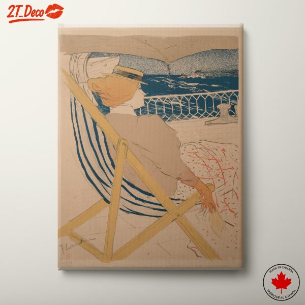 Elegant Woman Relaxing by the Sea