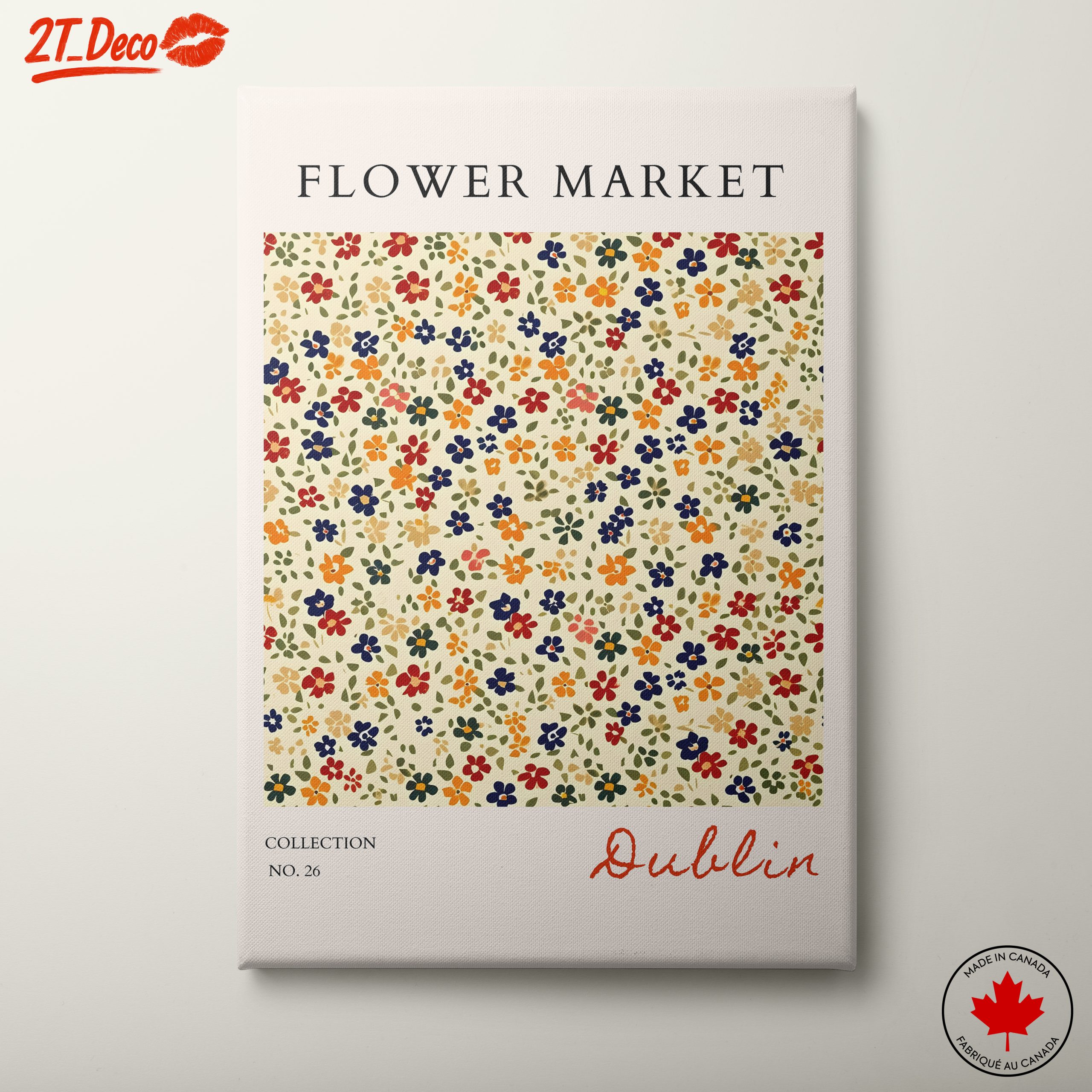 Charming Flower Market Art Print in Dublin