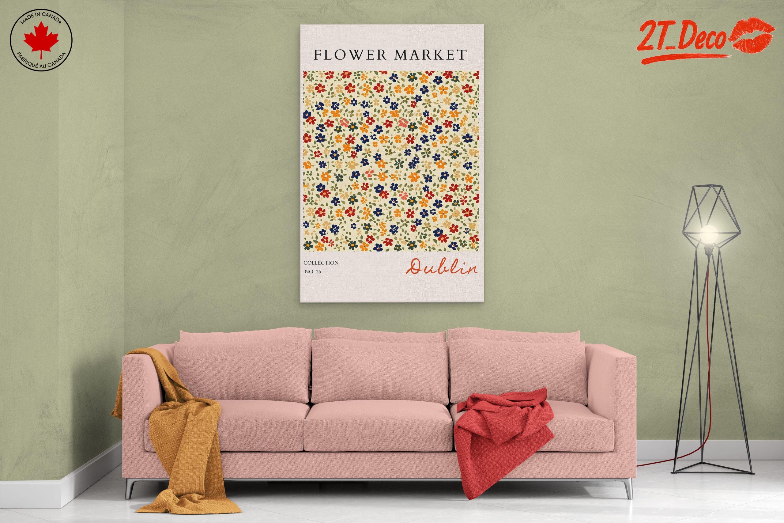 Charming Flower Market Art Print in Dublin - Image 2