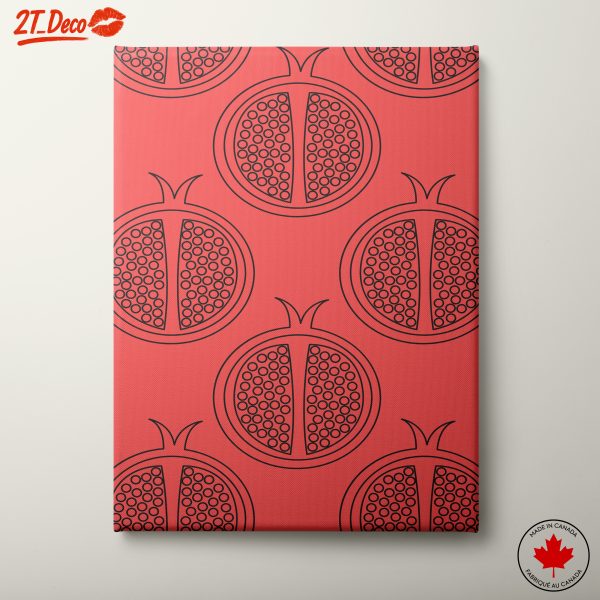 Stylized Fruit Pattern Art for Modern Spaces