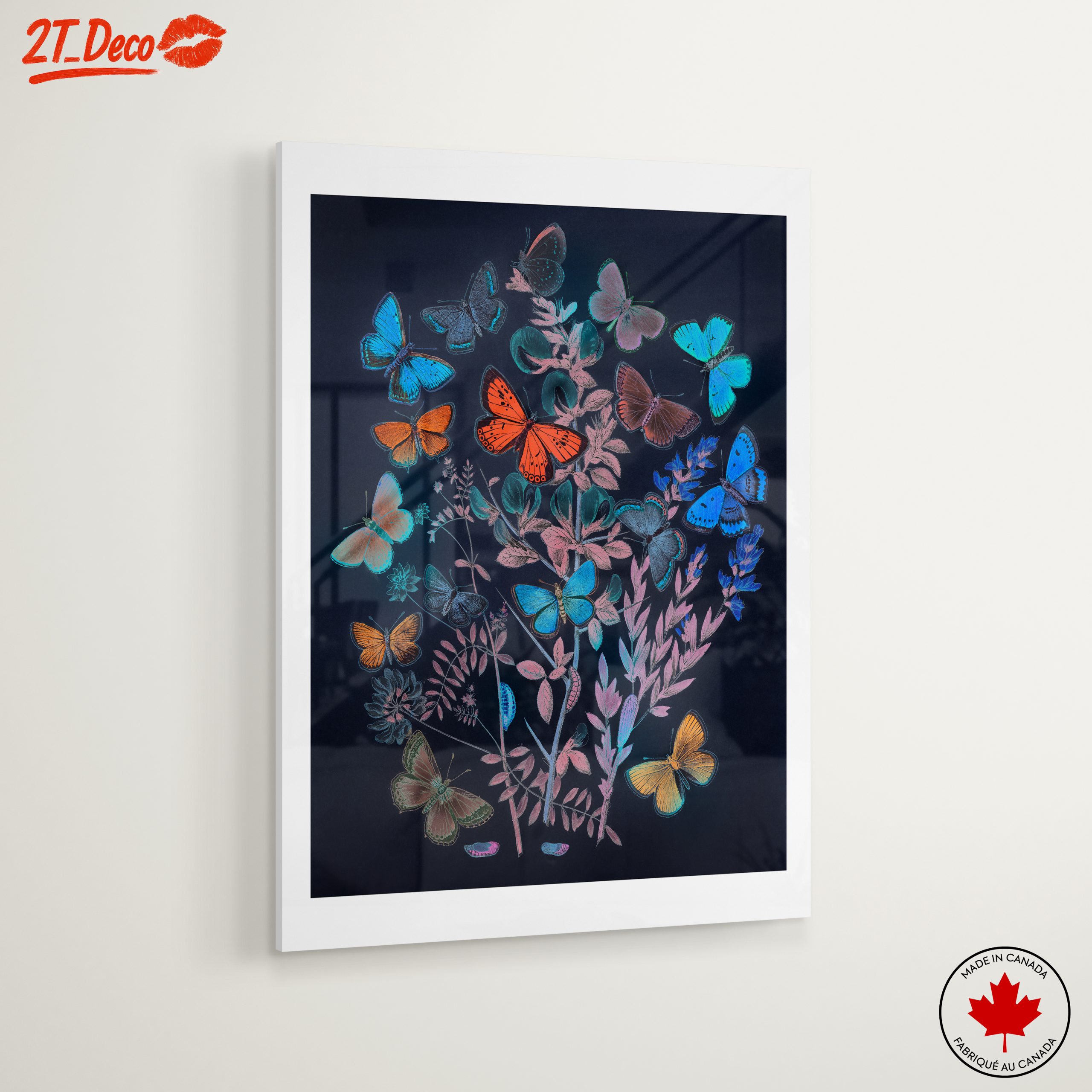 Colorful Botanical Butterfly Artwork - Image 6