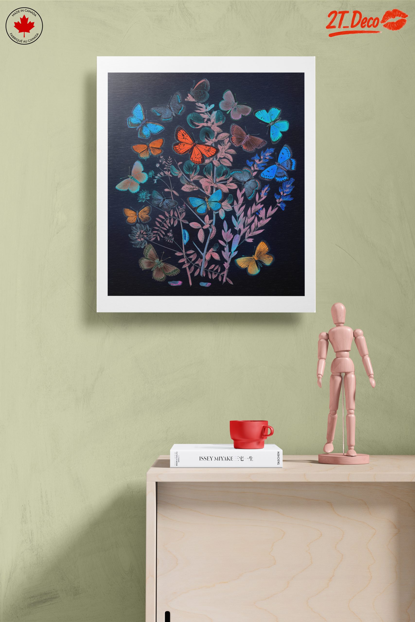 Colorful Botanical Butterfly Artwork - Image 14