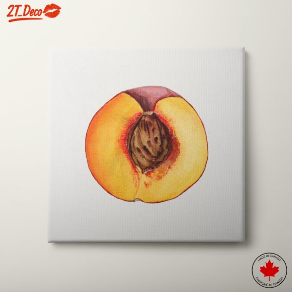 Abstract Artwork of a Peach